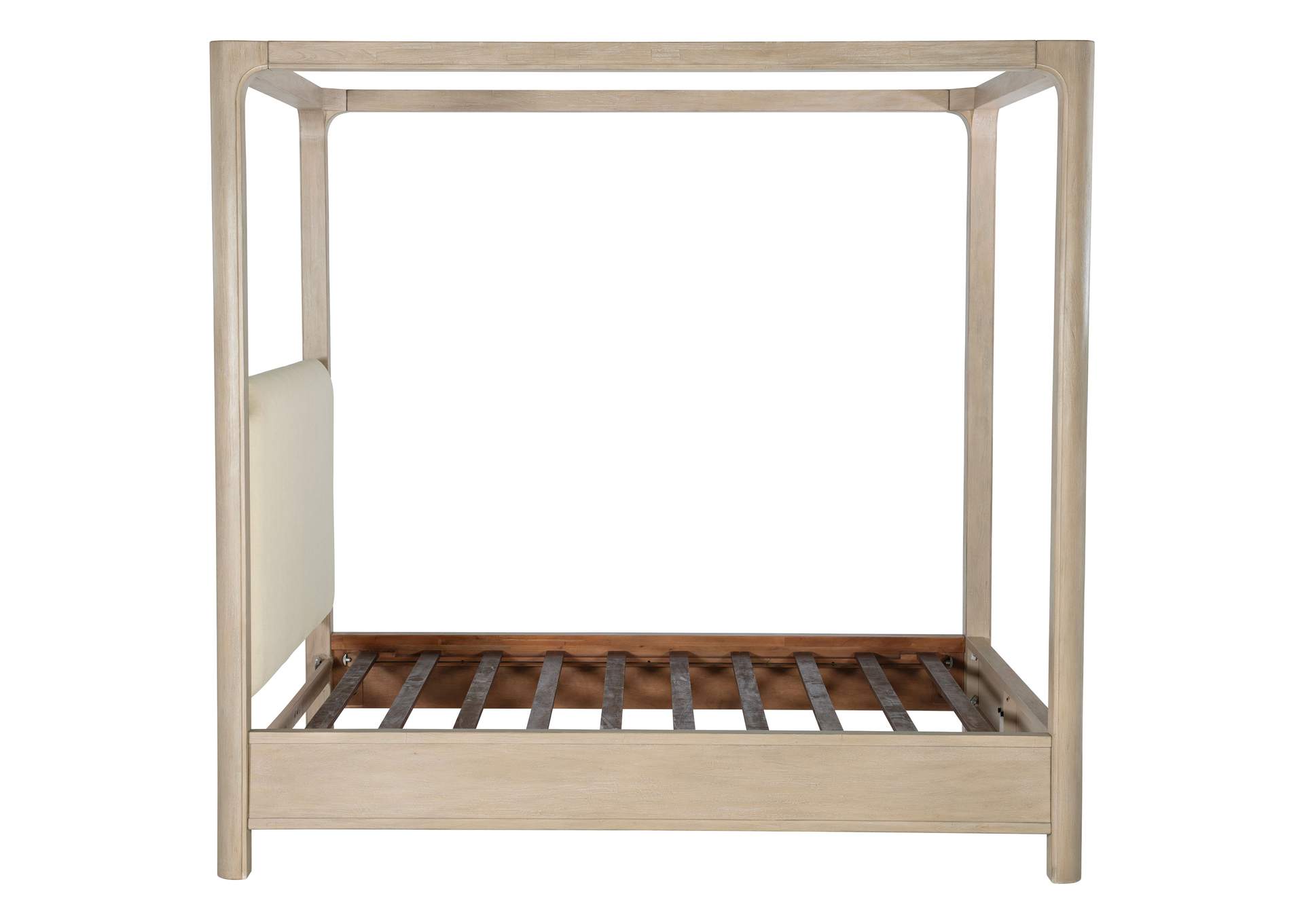Solano 85-inch California King Canopy Bed Weathered Mango image 10
