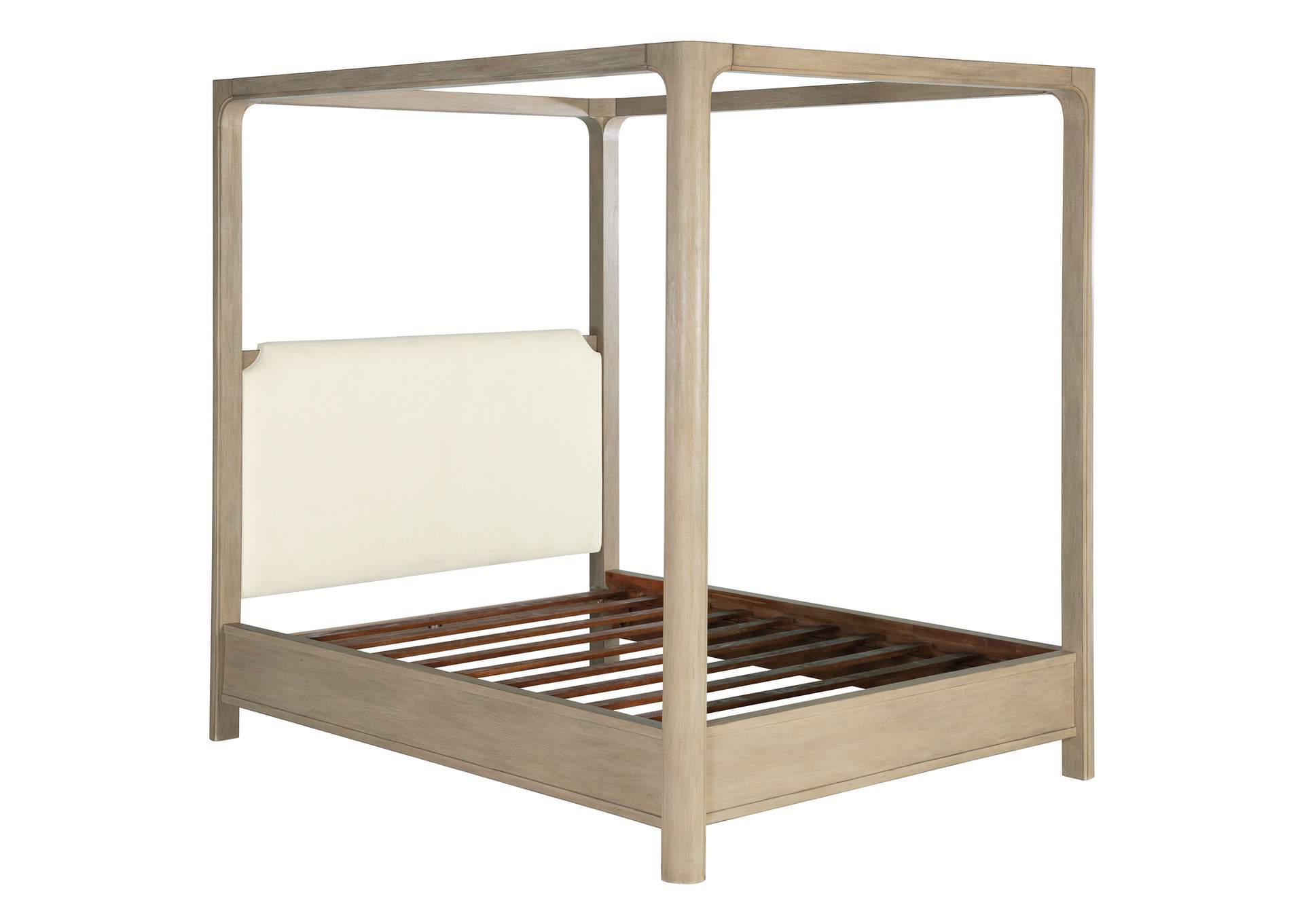 Solano 85-inch Queen Canopy Bed Weathered Mango image 1