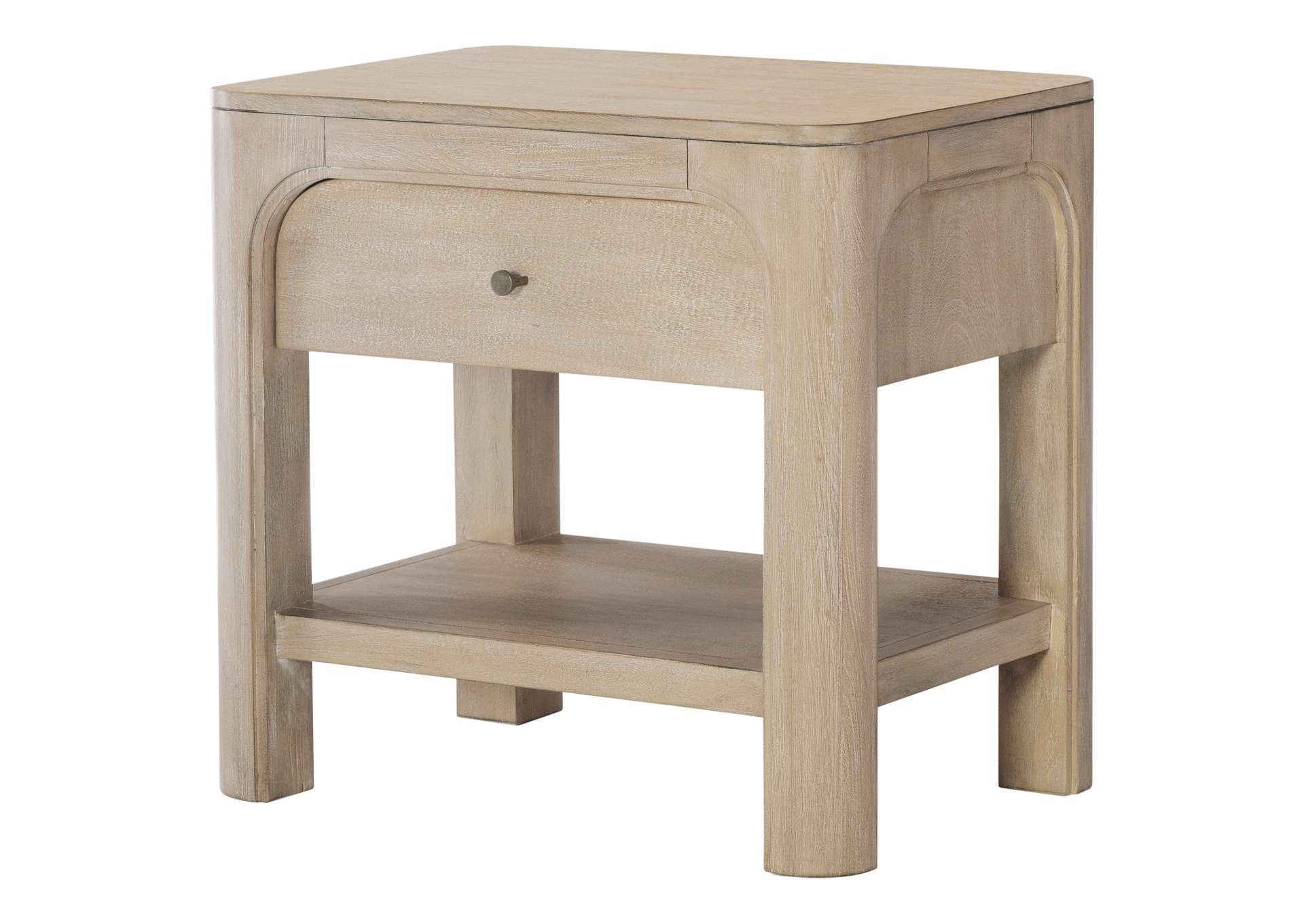 Solano 1-drawer Nightstand Bedside Table Weathered Mango image 5