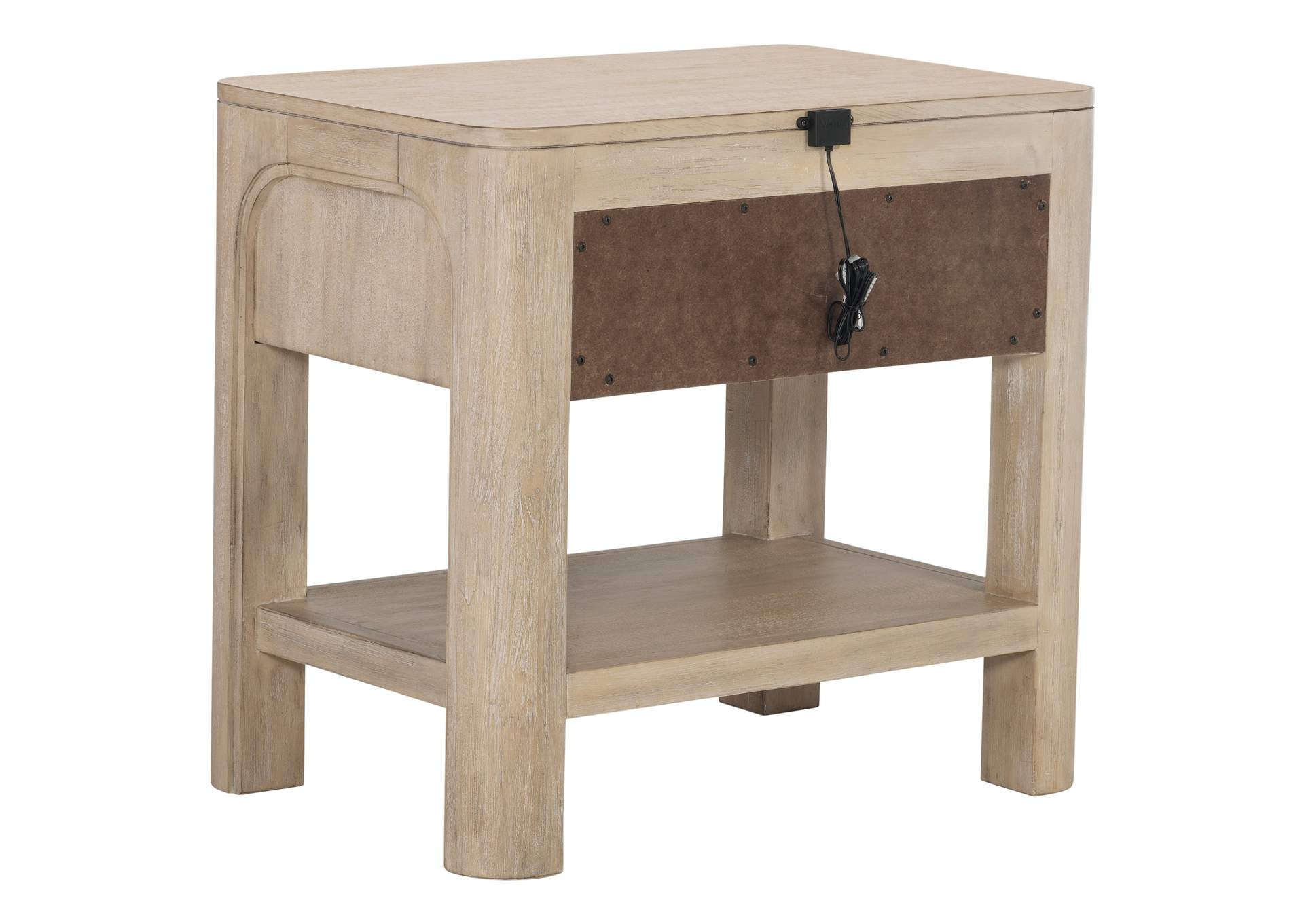 Solano 1-drawer Nightstand Bedside Table Weathered Mango image 7