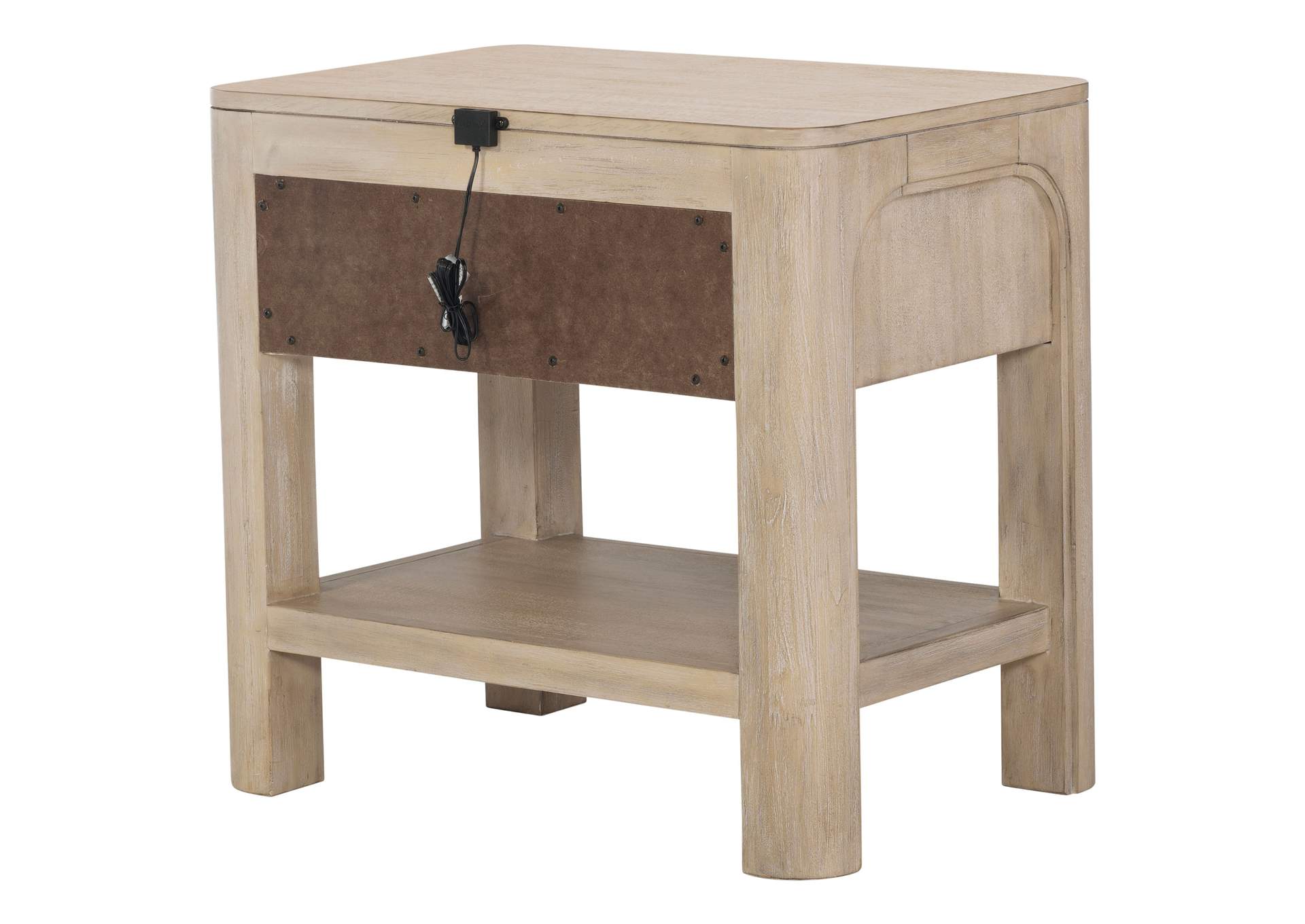 Solano 1-drawer Nightstand Bedside Table Weathered Mango image 9