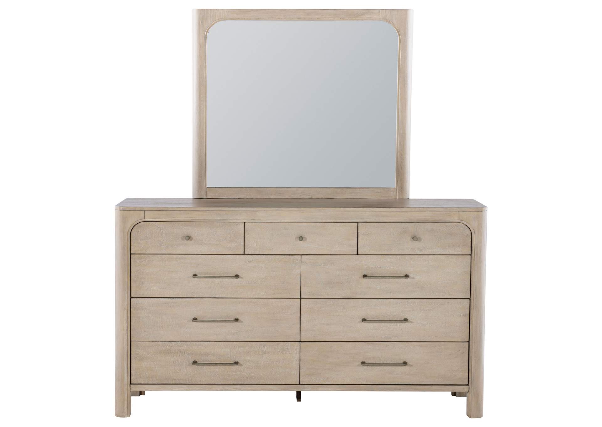 Solano 9-drawer Bedroom Dresser with Mirror Weathered Mango image 4
