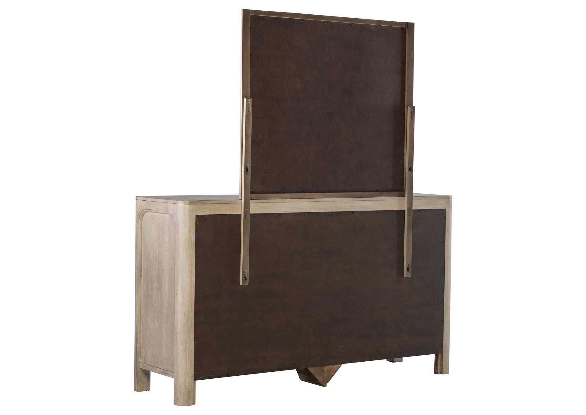 Solano 9-drawer Bedroom Dresser with Mirror Weathered Mango image 7