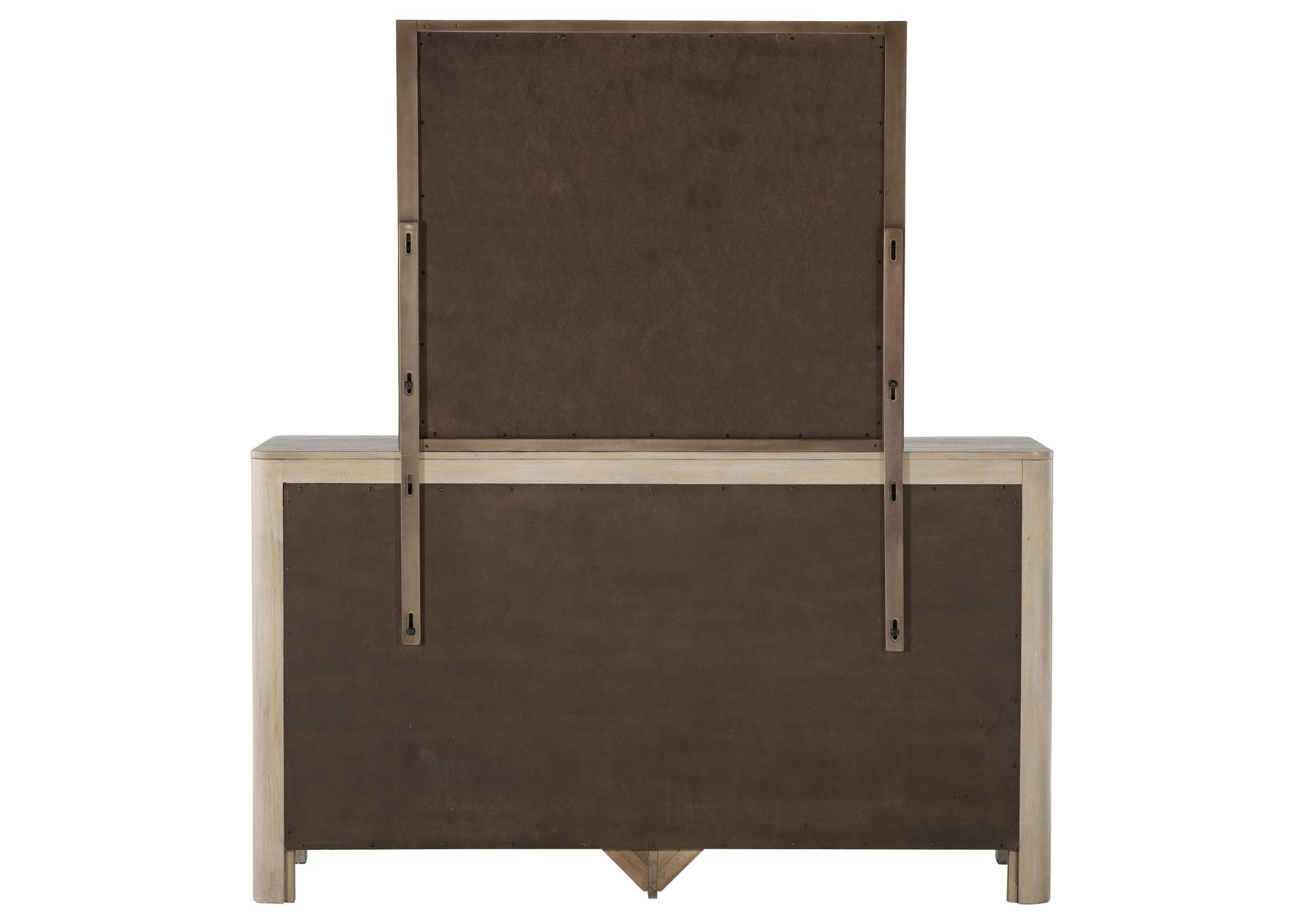 Solano 9-drawer Bedroom Dresser with Mirror Weathered Mango image 8