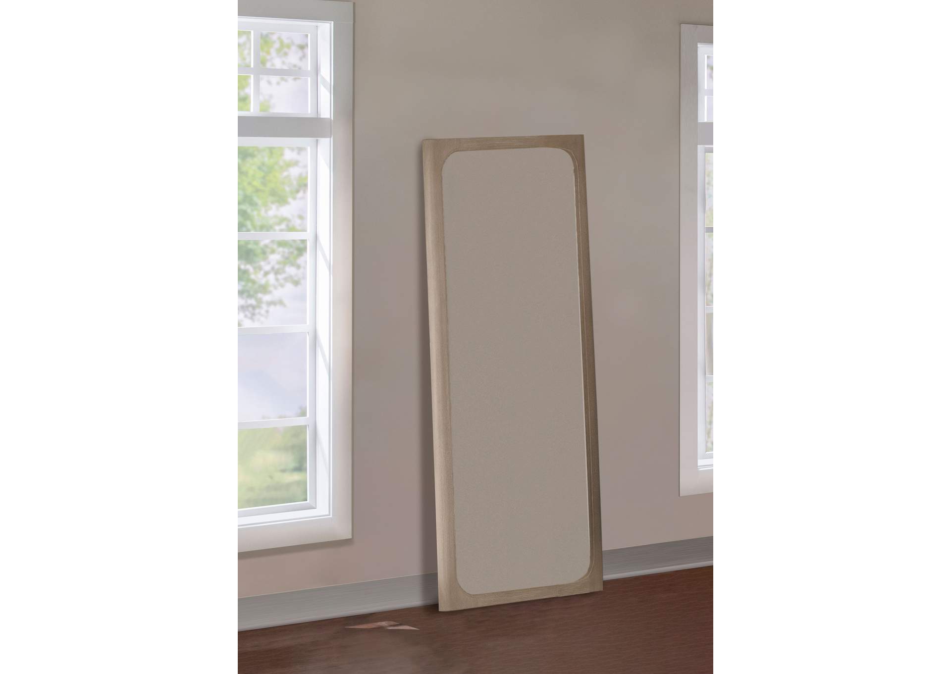 Solano 80-inch Full Length Floor Mirror Weathered Mango image 3