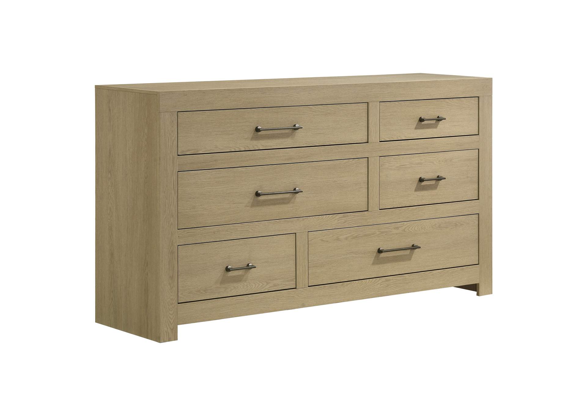 Hendricks 5-piece California King Bedroom Set Light Oak image 16