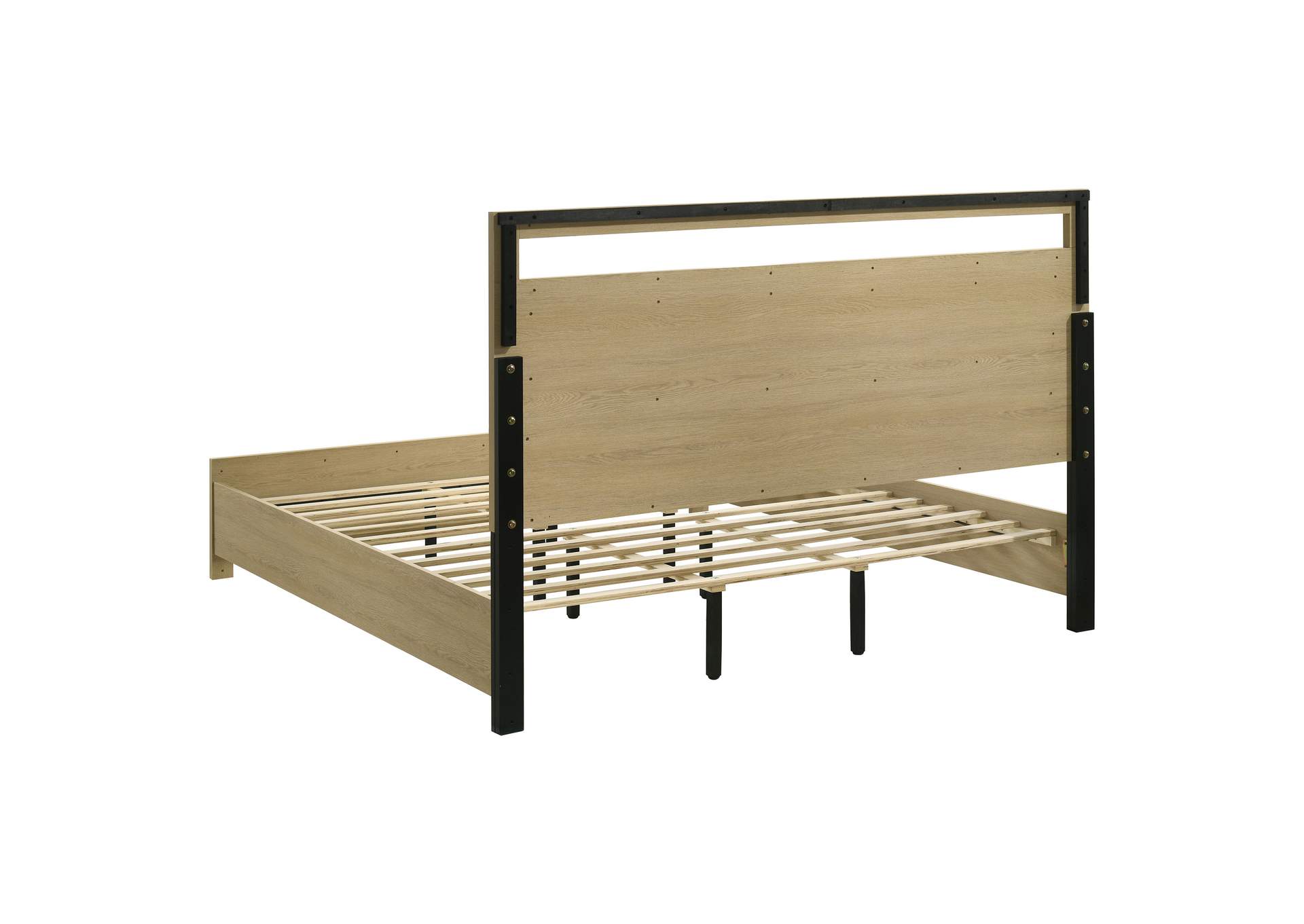 Hendricks 4-piece California King Bedroom Set Light Oak image 19