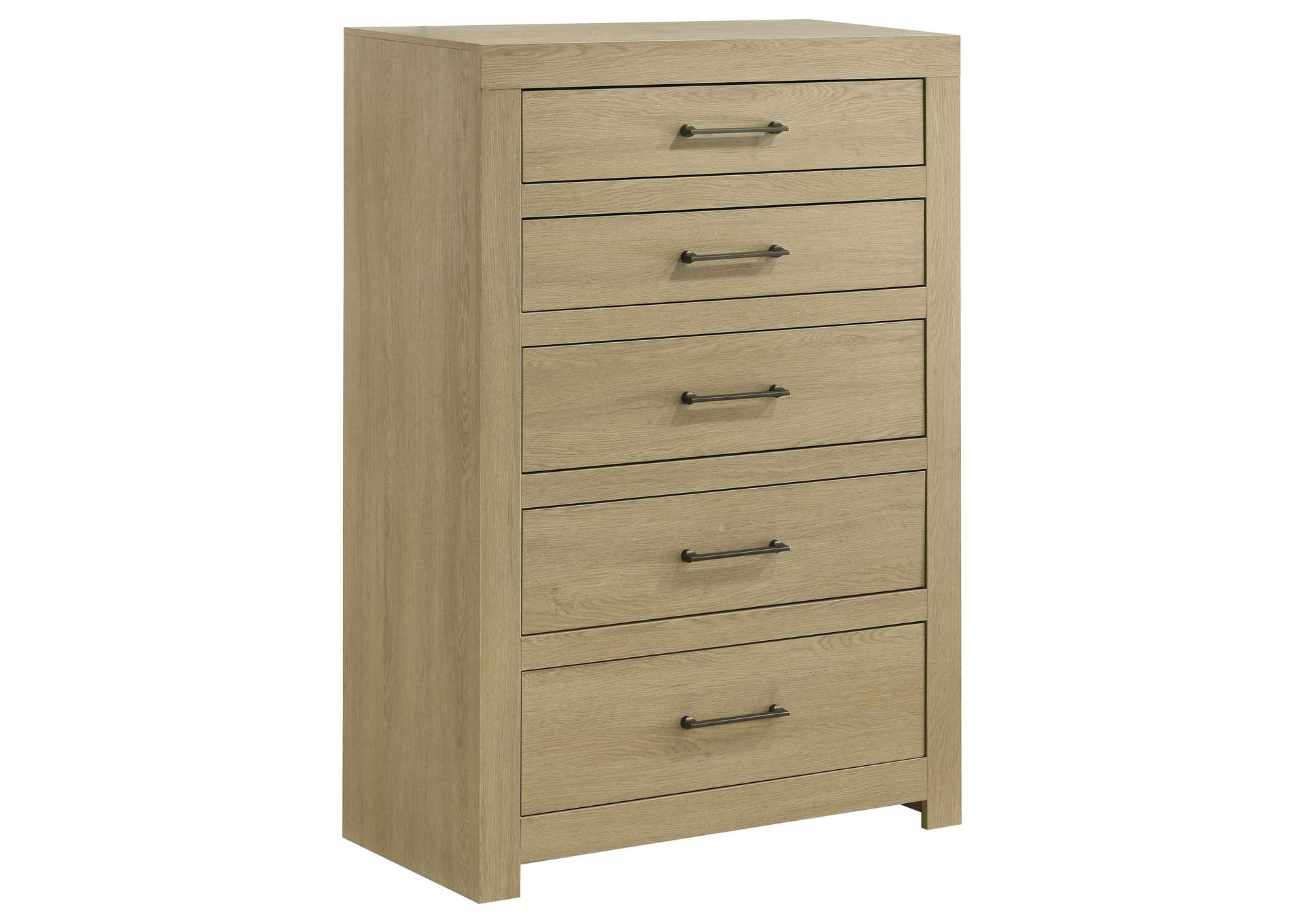 Hendricks 5-piece California King Bedroom Set Light Oak image 3