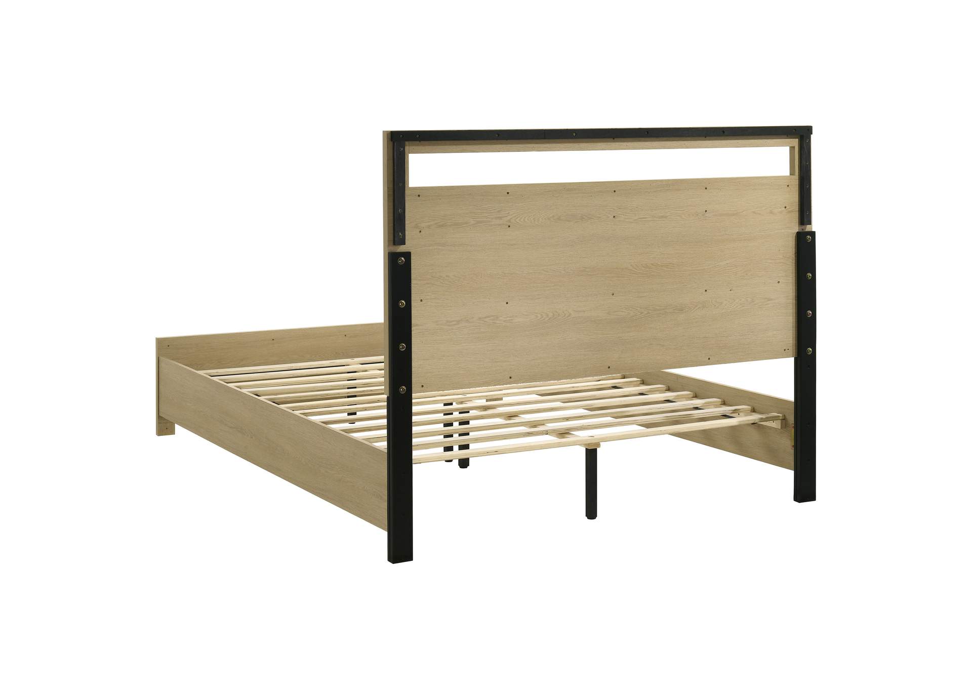 Hendricks 4-piece Queen Bedroom Set Light Oak image 19