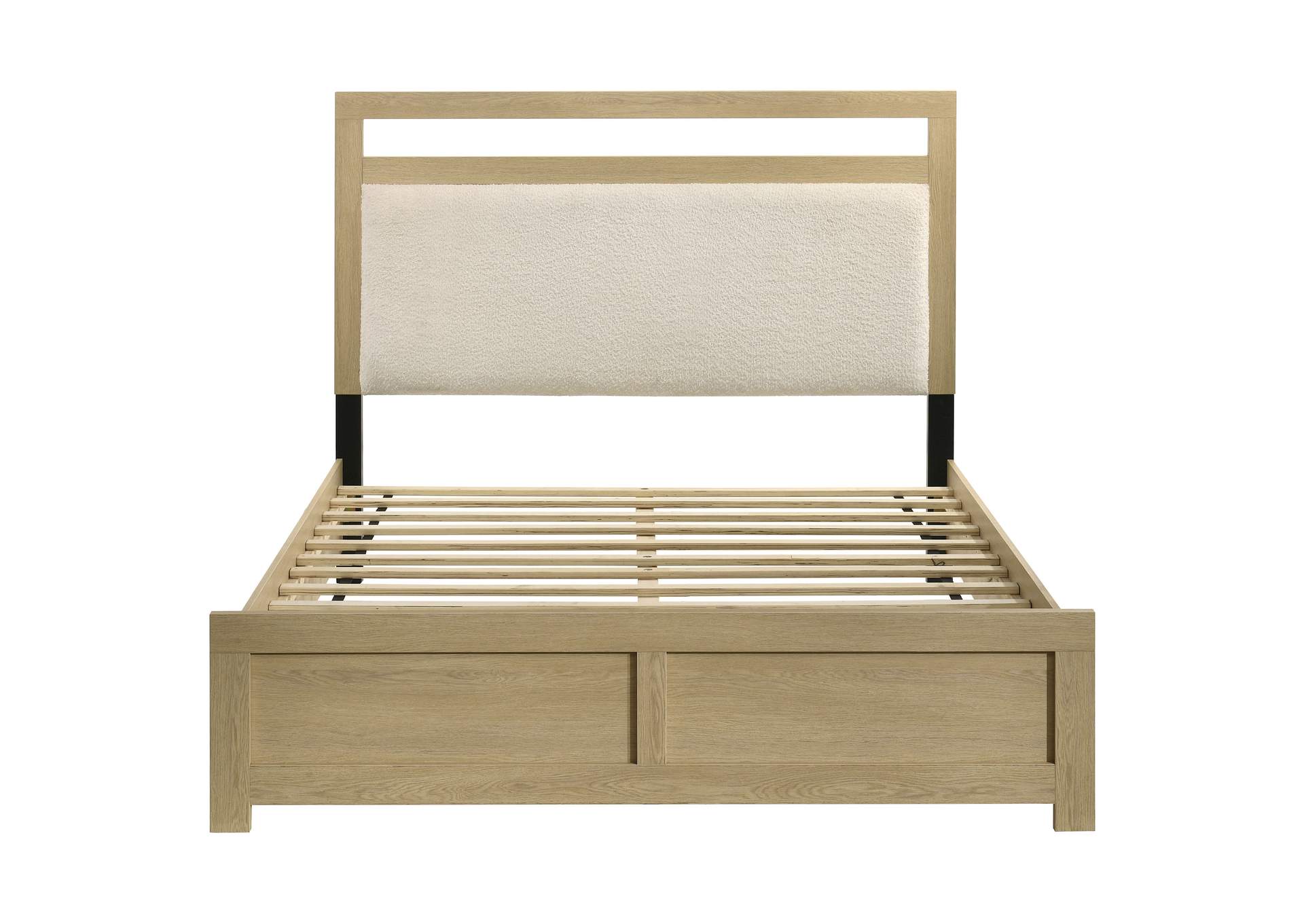 Hendricks Queen Panel Headboard Platform Bed Light Oak image 5