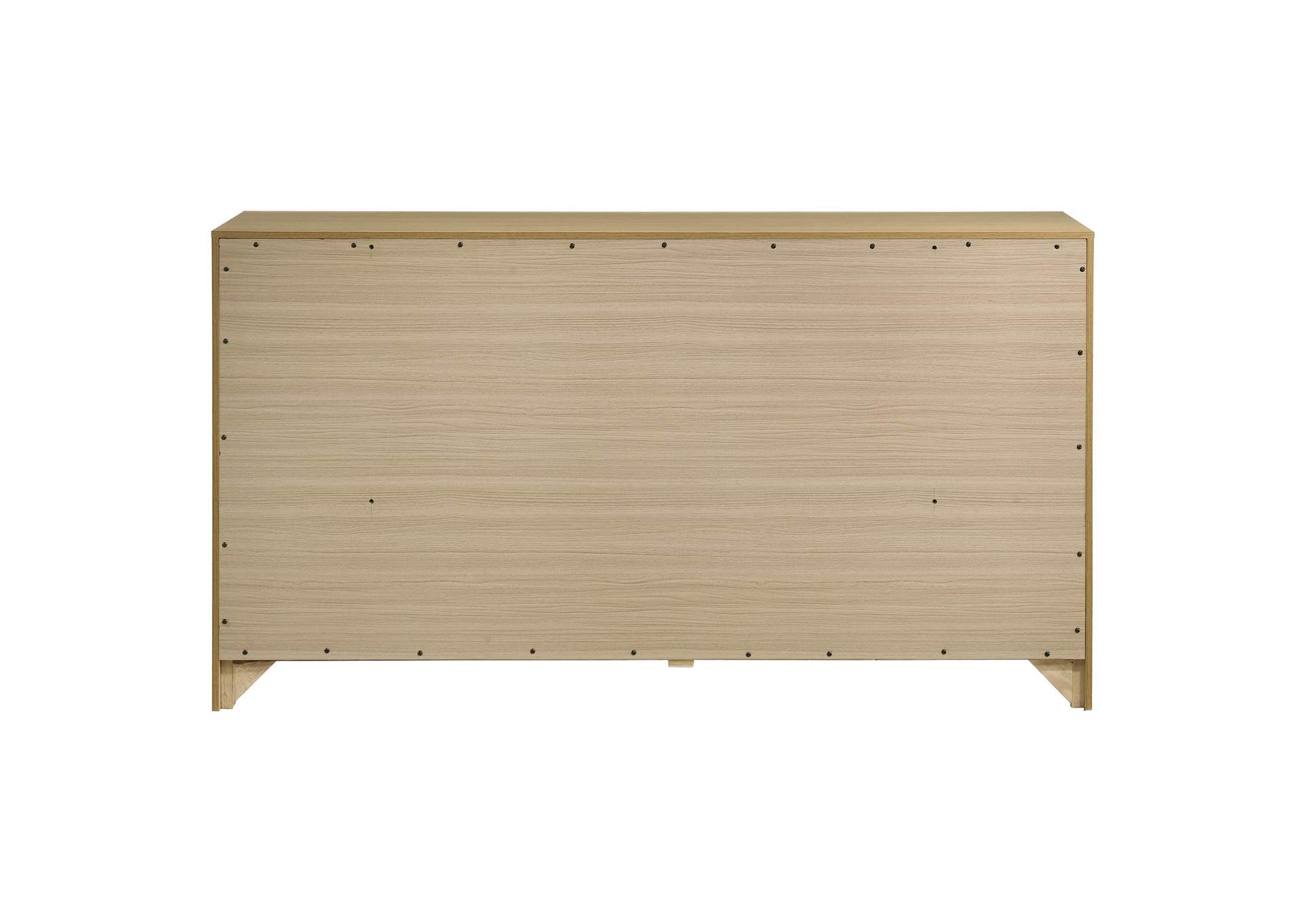 Hendricks 6-drawer Bedroom Dresser Storage Cabinet Light Oak image 8