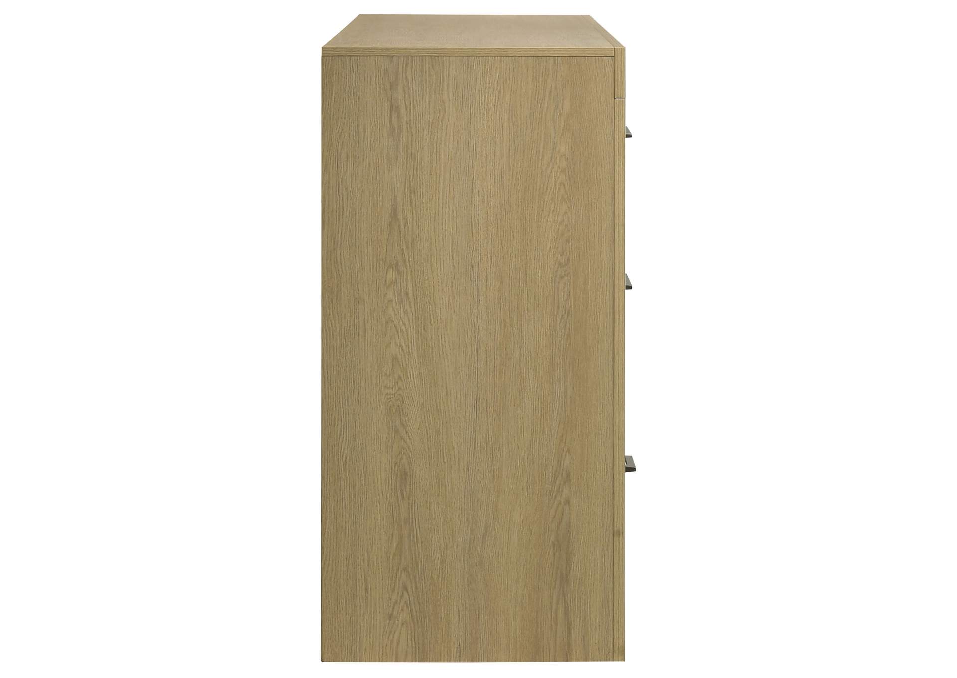 Hendricks 6-drawer Bedroom Dresser Storage Cabinet Light Oak image 10