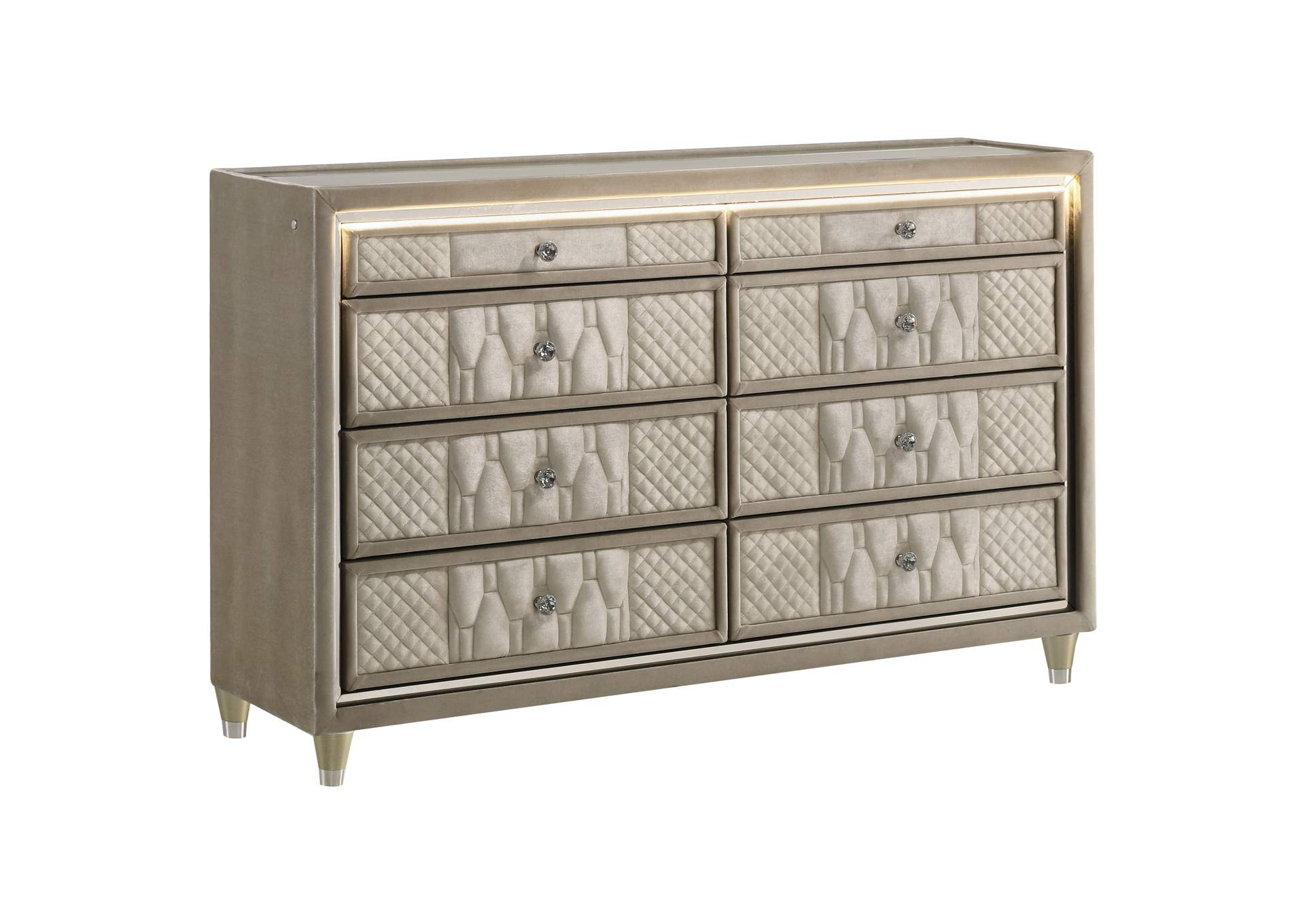 Lorient 4-piece California King Bedroom Set Ivory and Camel image 16
