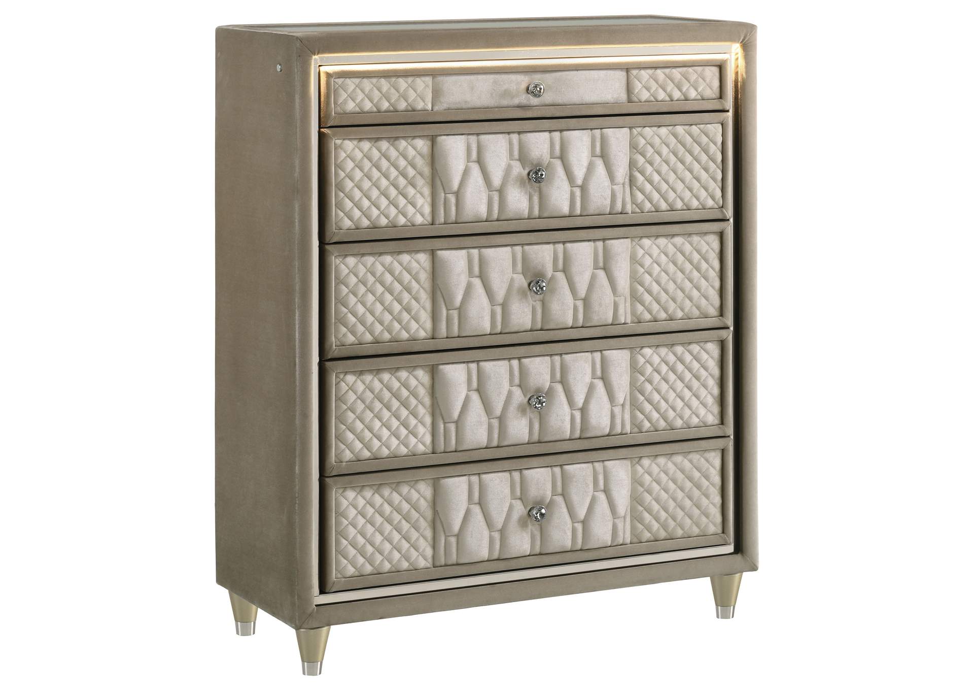 Lorient 5-piece California King Bedroom Set Ivory and Camel image 3