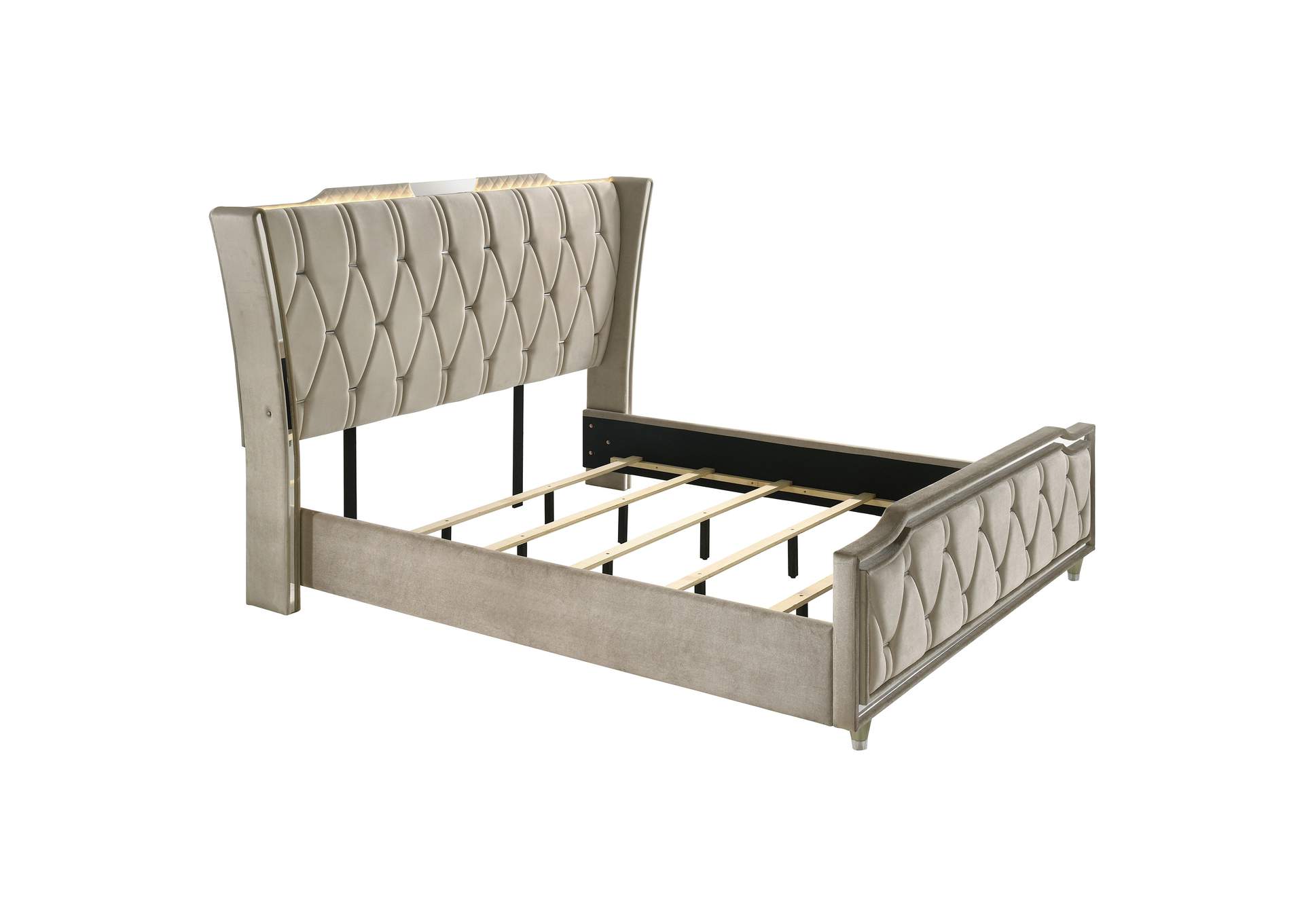 Lorient 5-piece California King Bedroom Set Ivory and Camel image 20