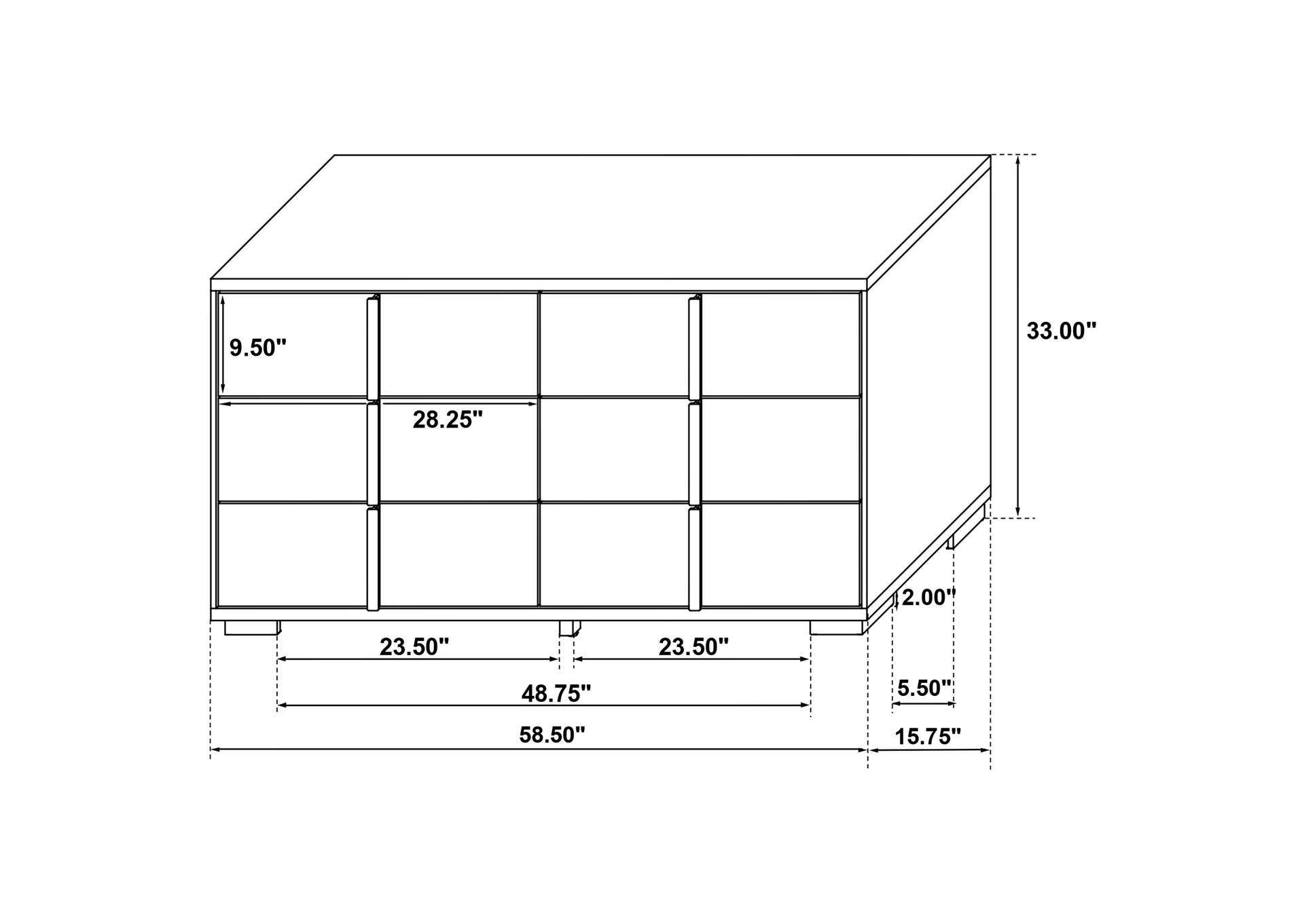 Marceline 4-piece Twin Bedroom Set Black