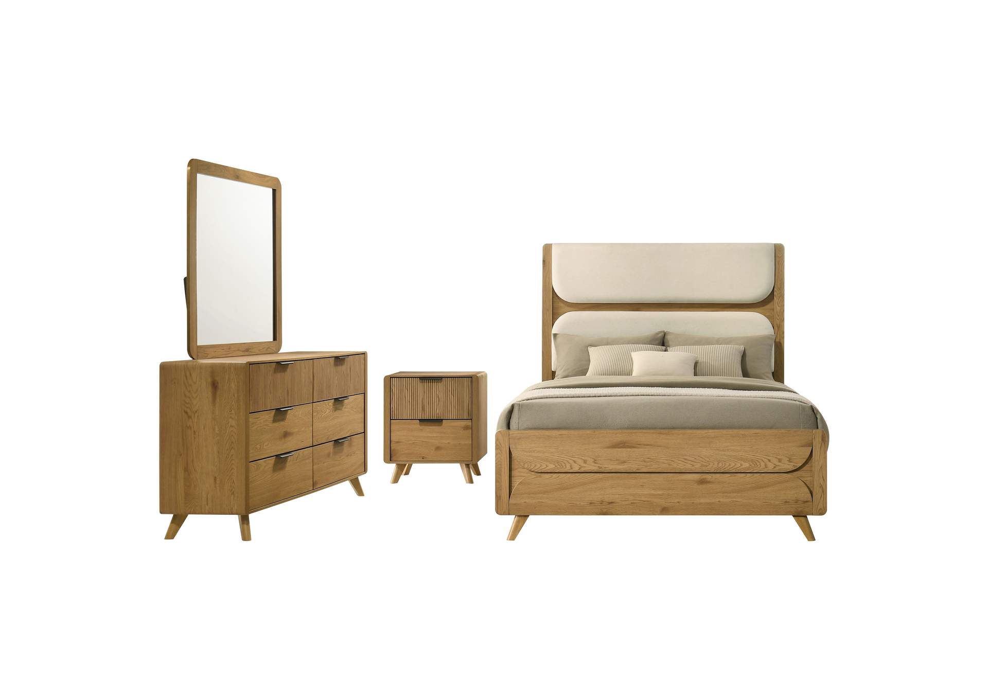 Bennett 4-piece California King Bedroom Set Light Oak image 21