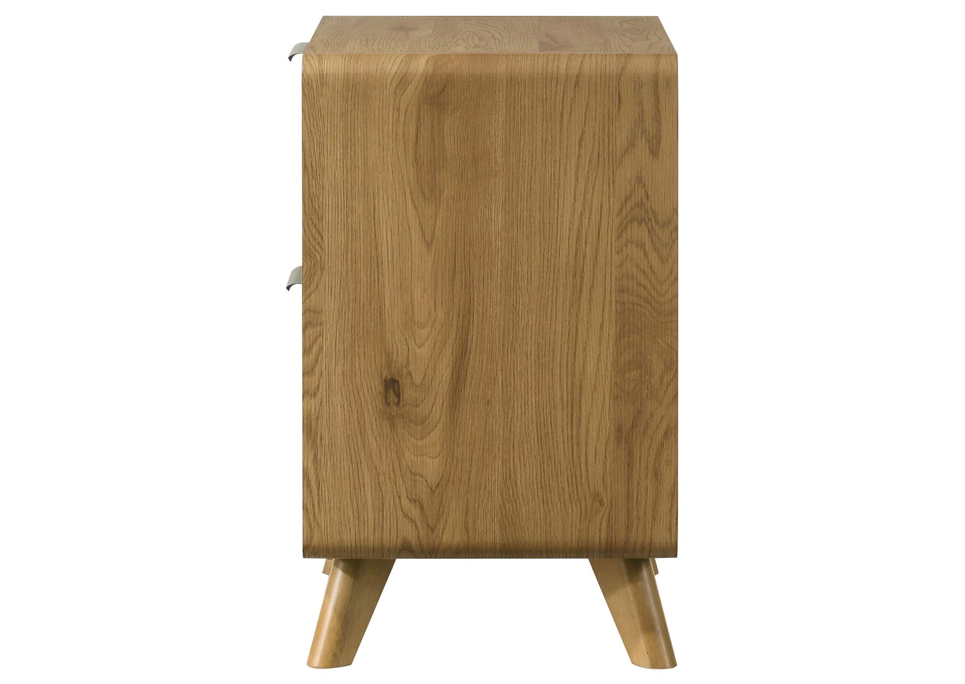 Bennett 2-drawer Bedroom Nightstand Bedside Table Light Oak image 6