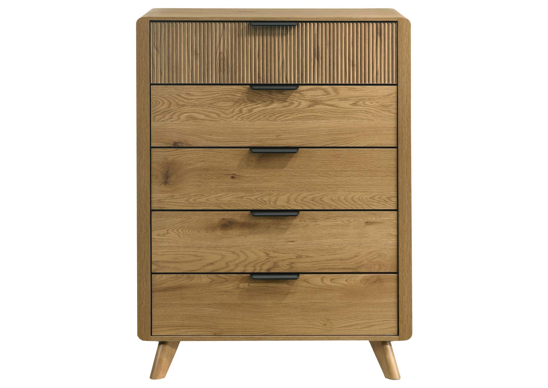 Bennett 5-drawer Bedroom Chest of Drawers Light Oak image 4