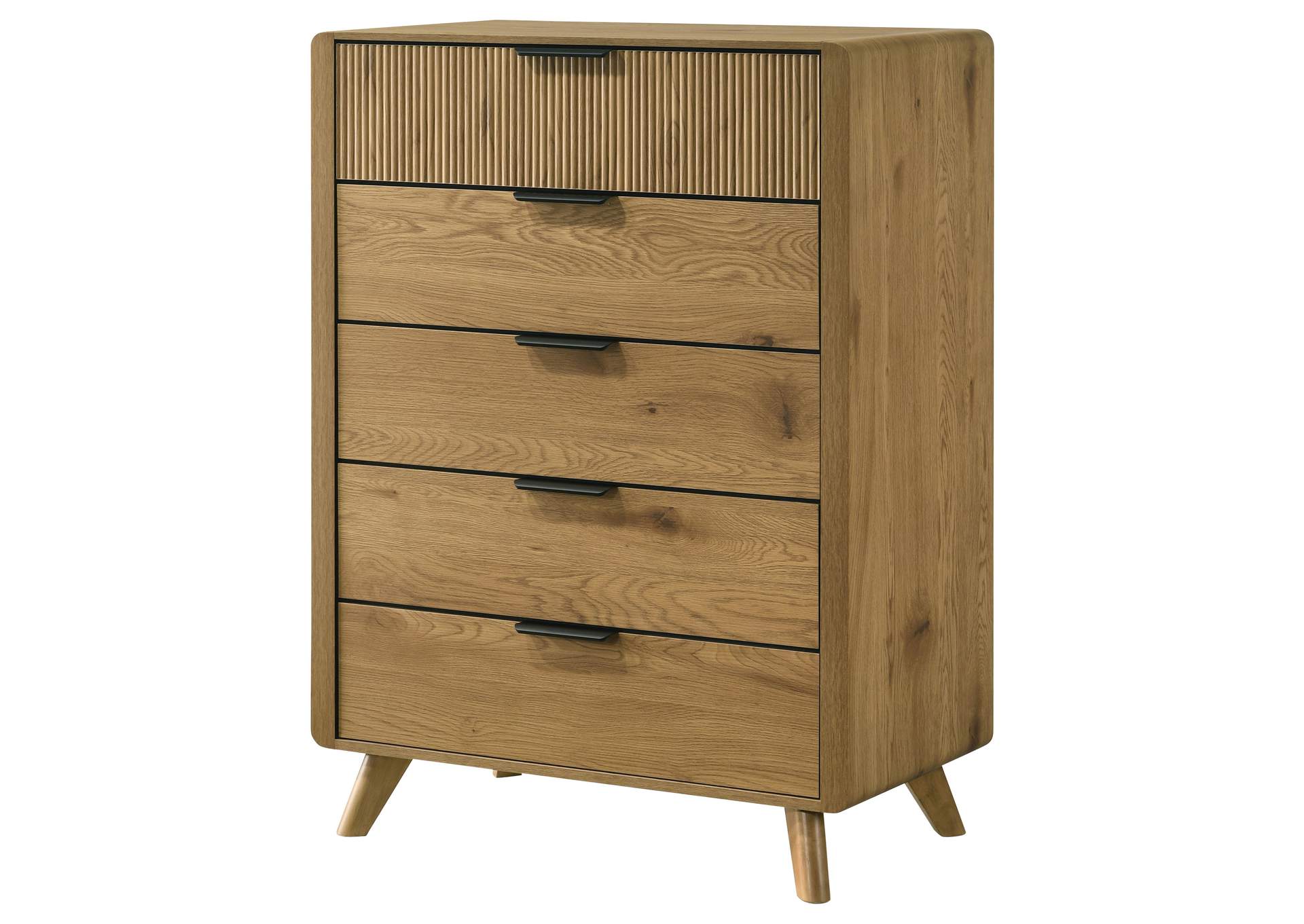 Bennett 5-drawer Bedroom Chest of Drawers Light Oak image 5