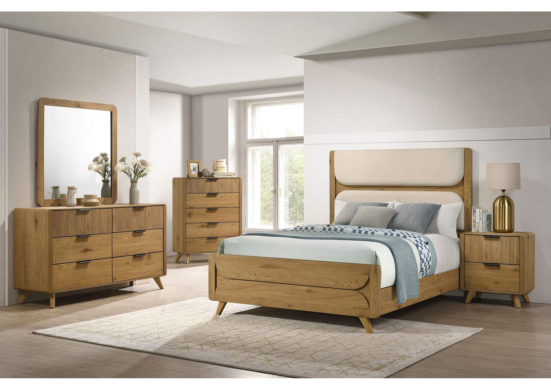 Bennett 5-drawer Bedroom Chest of Drawers Light Oak image 16