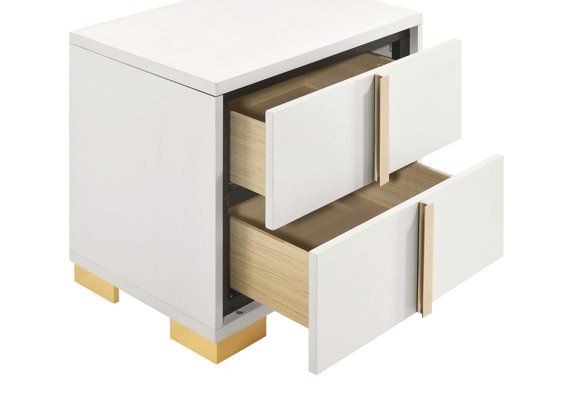 Marceline 2-drawer Nightstand White