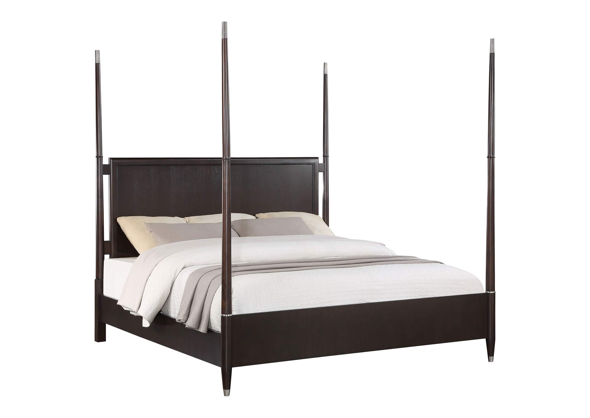 Emberlyn Wood Queen Poster Bed Brown