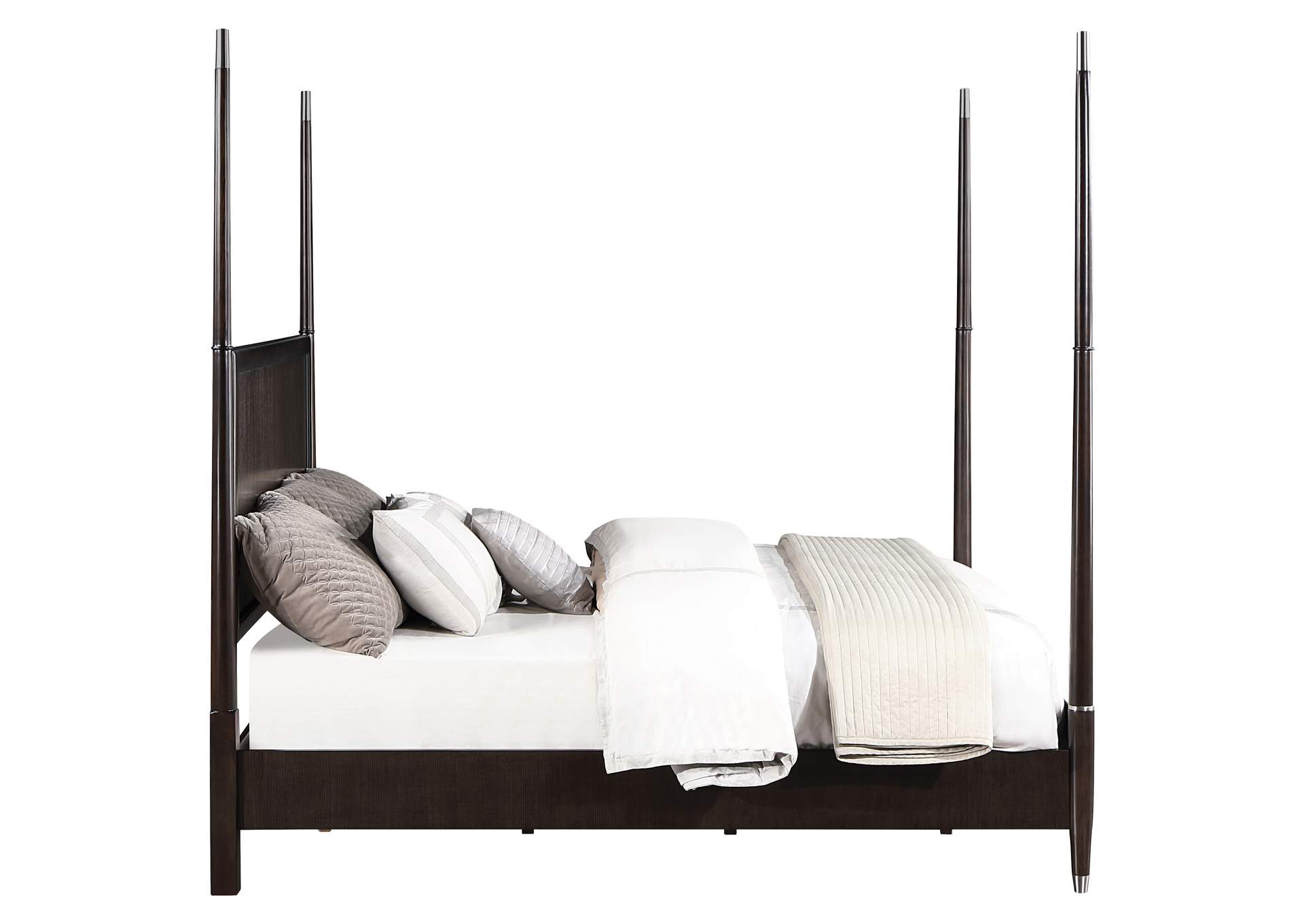 Emberlyn Wood Queen Poster Bed Brown