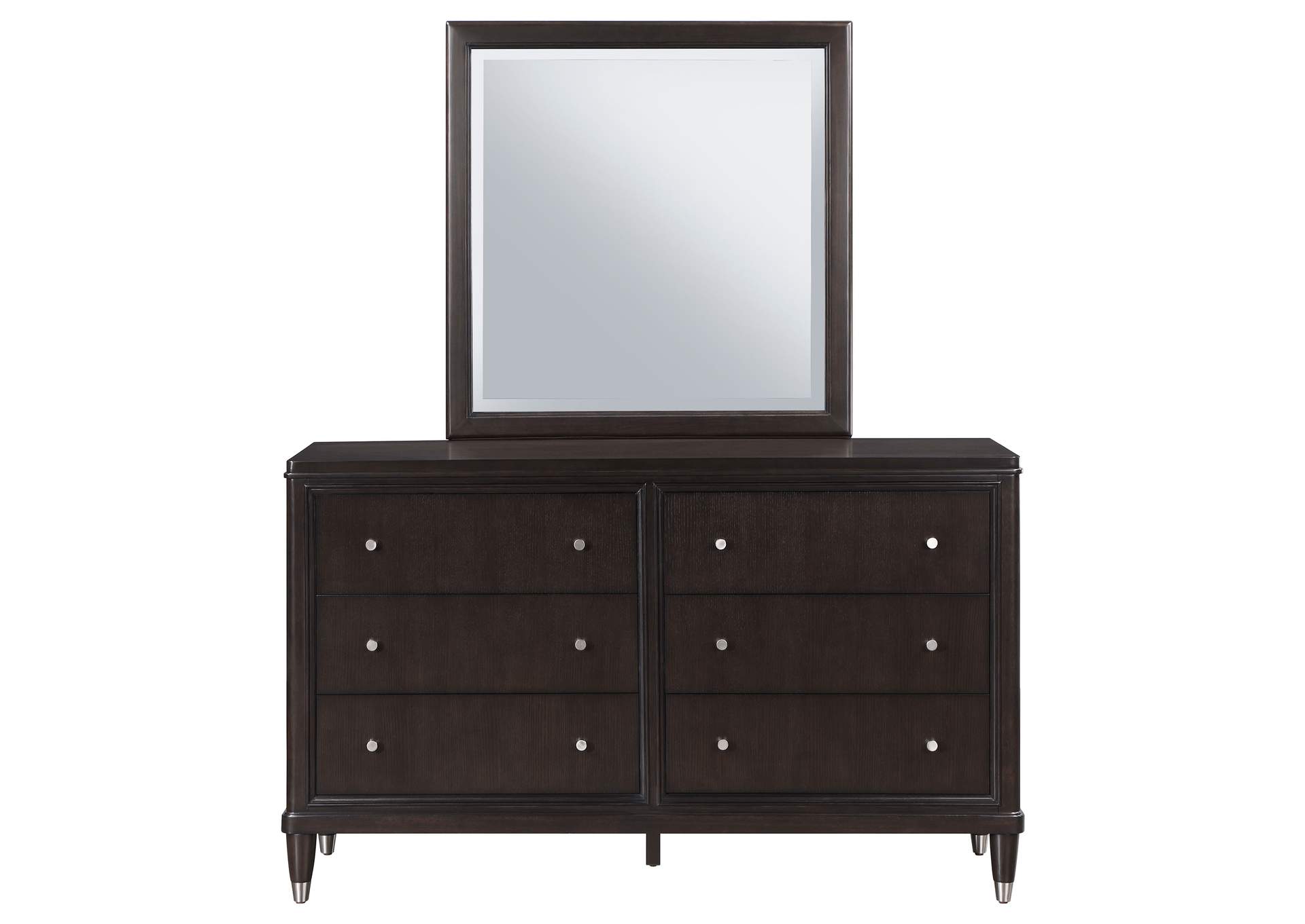 Emberlyn 6-drawer Dresser with Mirror Brown