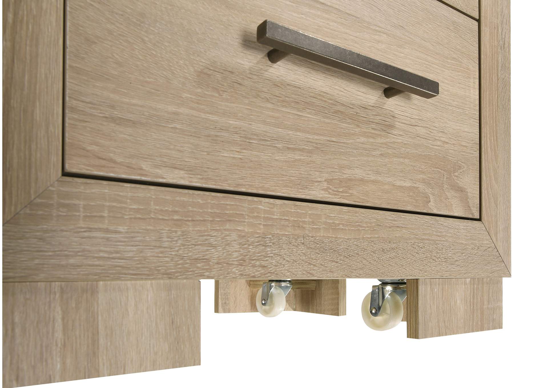 Arielle 4-piece Eastern King Bedroom Set Light Oak image 11