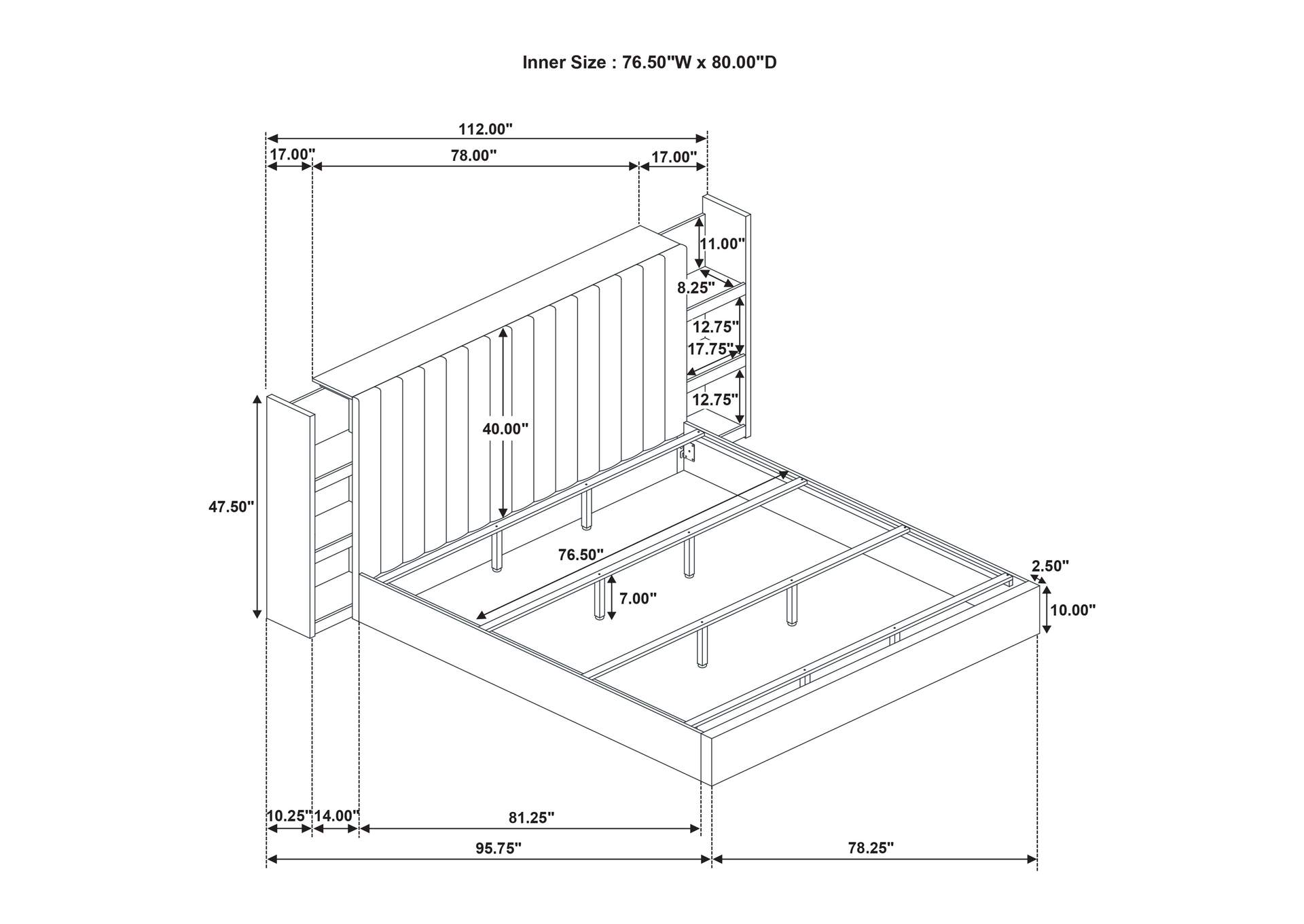 Arielle 5-piece Eastern King Bedroom Set Light Oak image 9