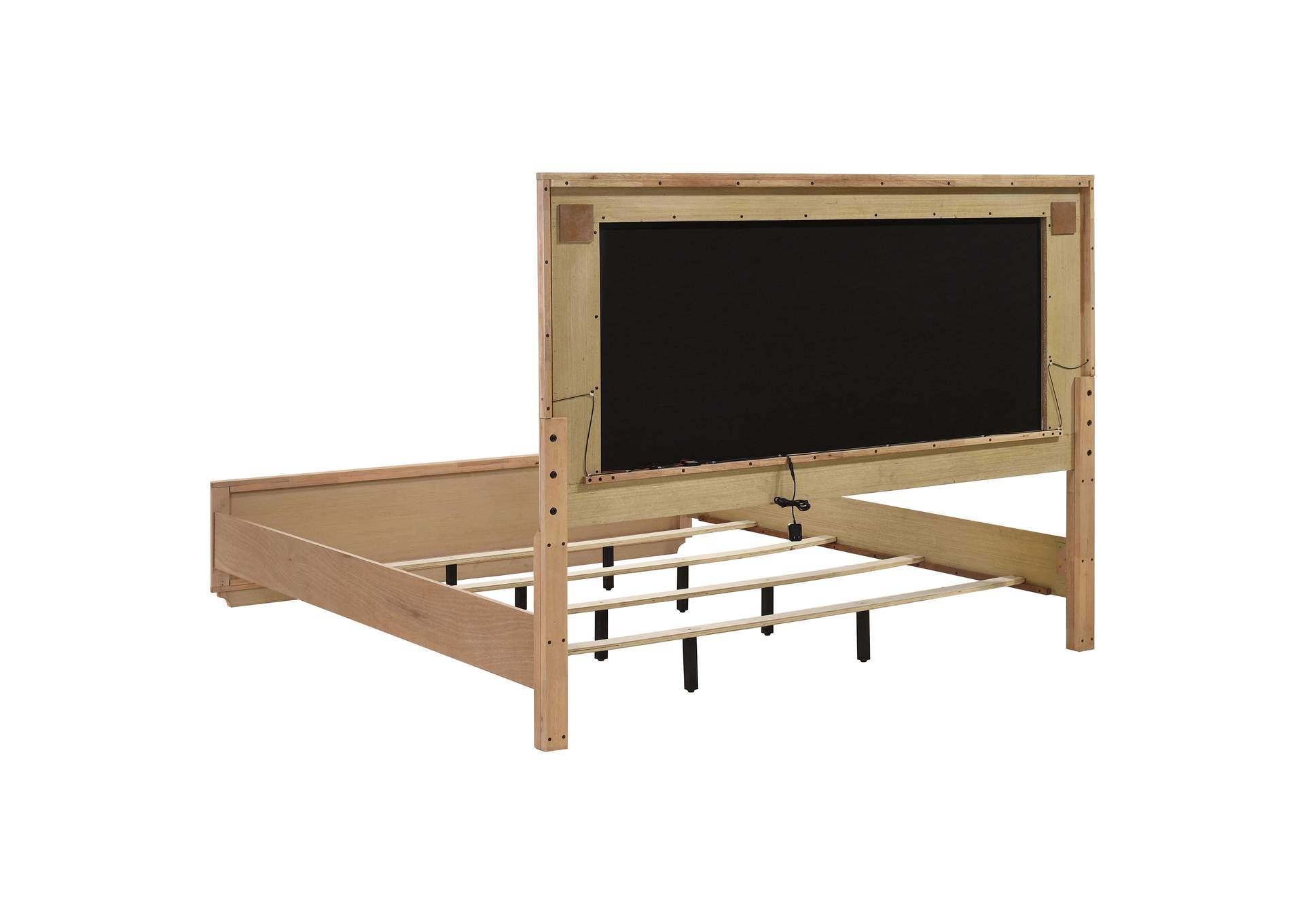 Leanne 5-piece Eastern King Bedroom Set Light Oak image 19
