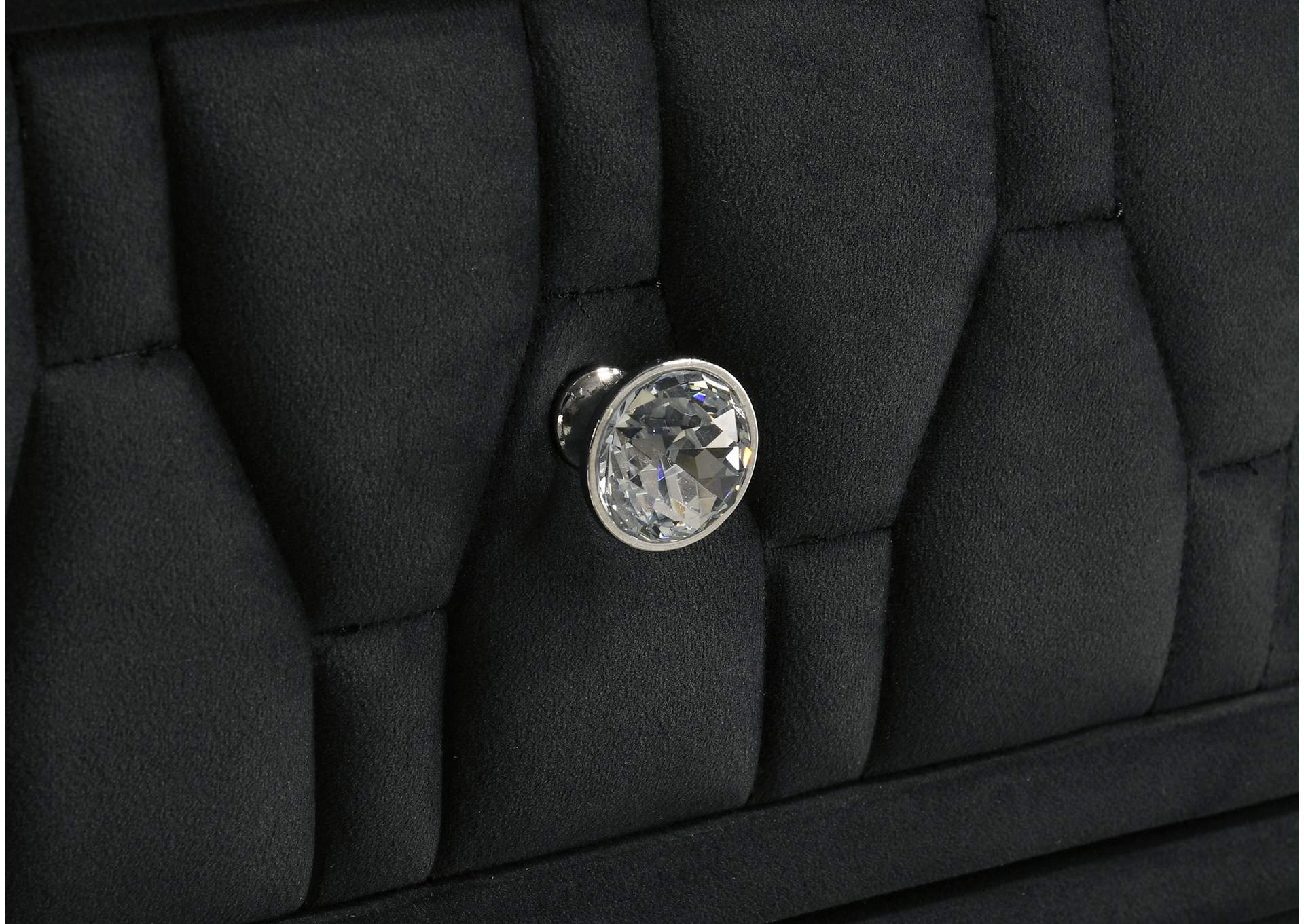 Lorient 8-drawer LED Flame Box Dresser and Mirror Black image 11