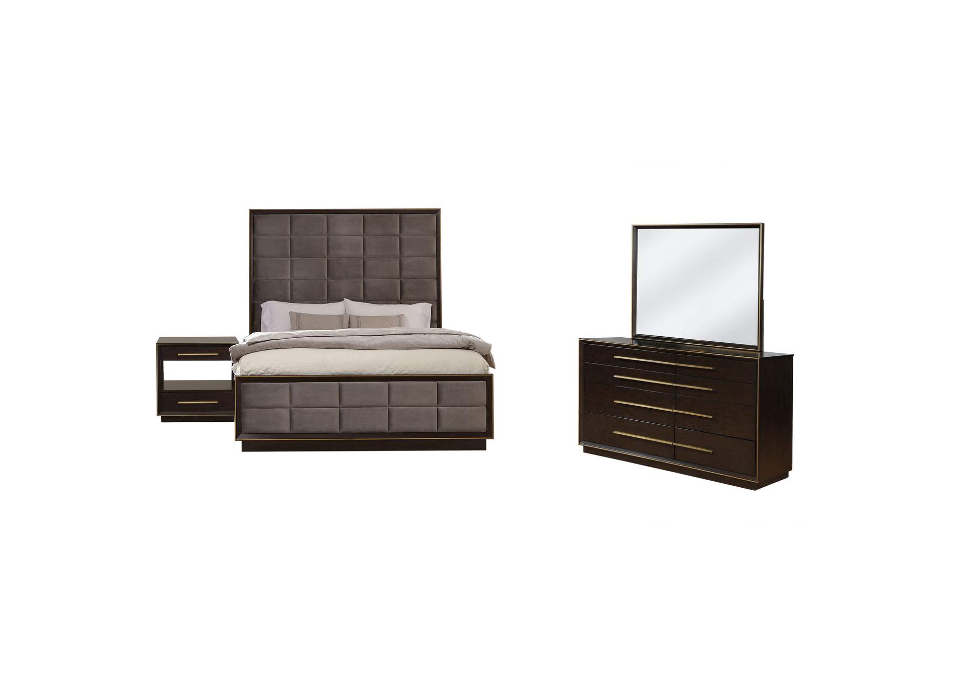 Durango 4-piece Queen Bedroom Set Smoked Peppercorn