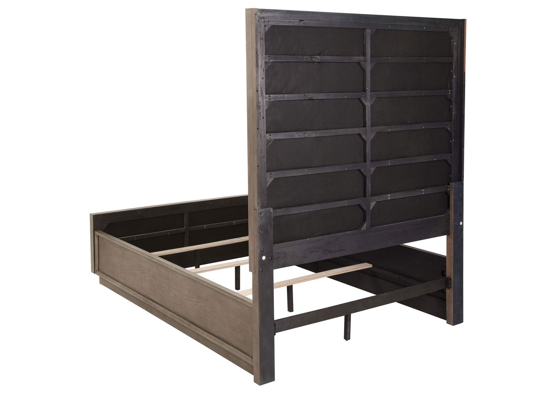 Durango 77-inch Queen Panel Bed Washed Oak