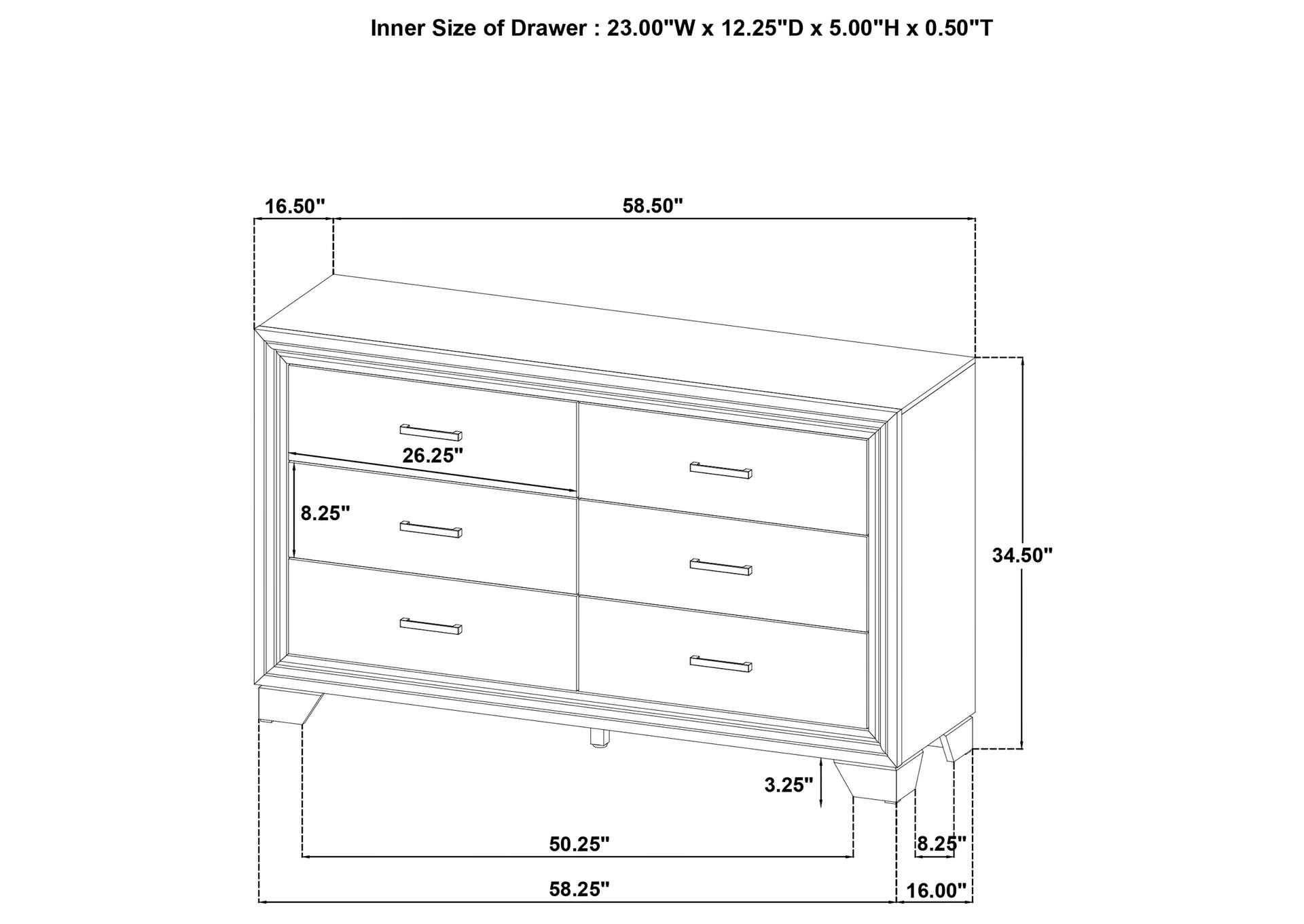 Wright 5-piece California King Bedroom Set Brown Oak