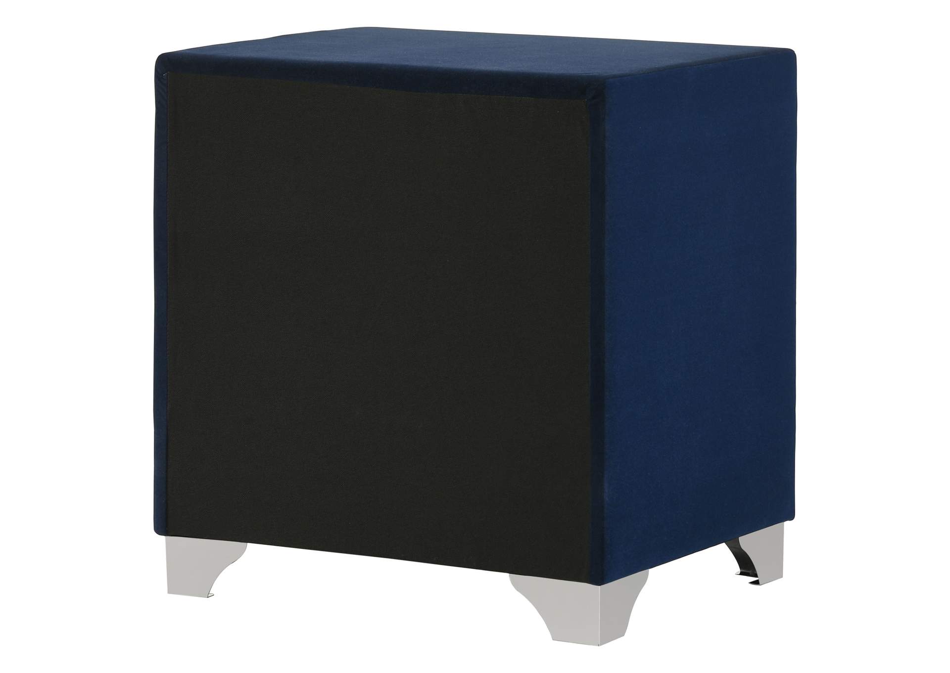 Melody Upholstered 2-drawer Nightstand Pacific Blue image 9