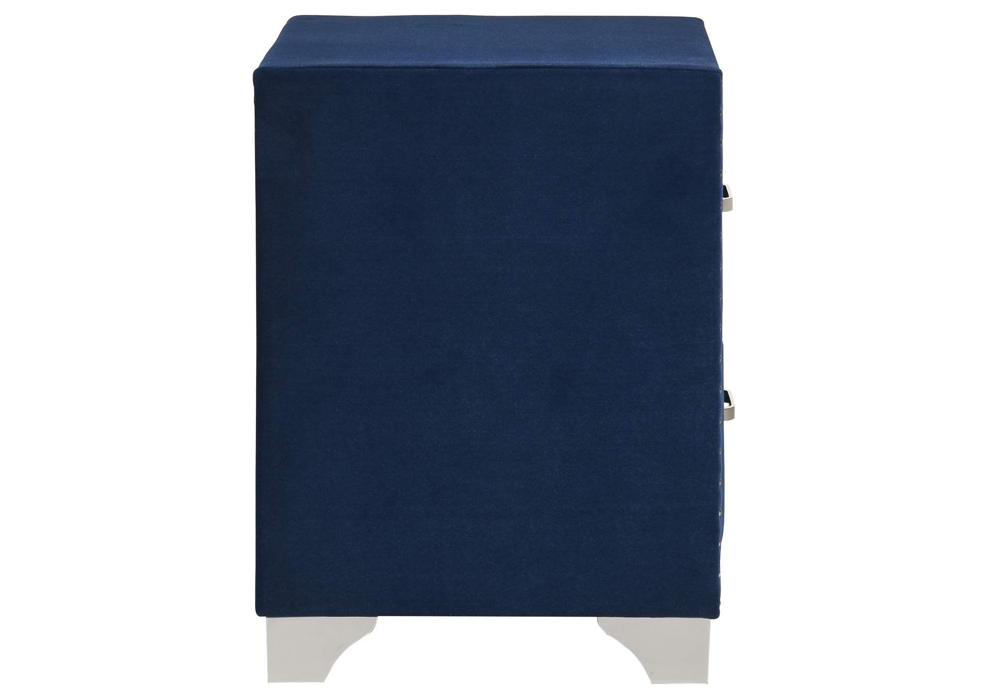 Melody Upholstered 2-drawer Nightstand Pacific Blue image 10
