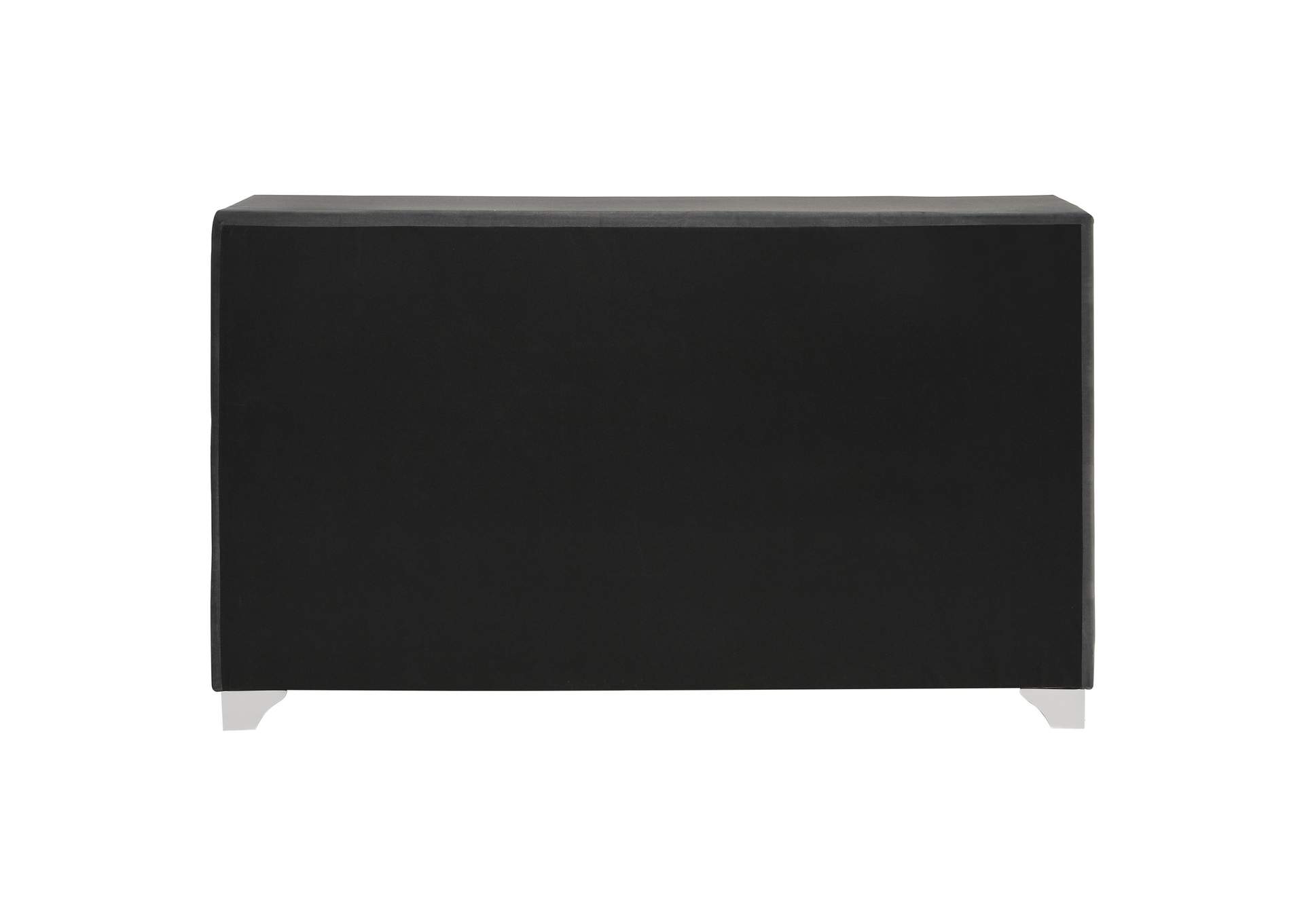 Melody 6-drawer Upholstered Dresser Grey image 8
