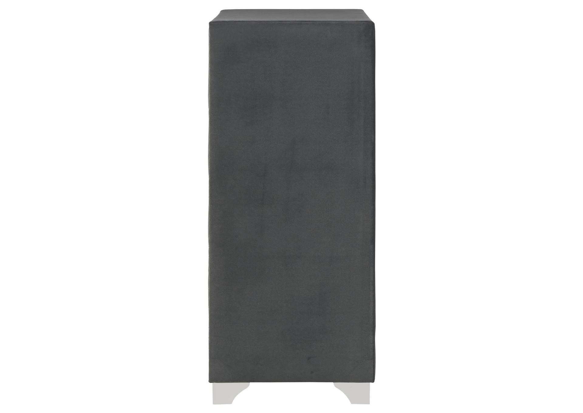 Melody 5-drawer Bedroom Chest Grey image 10