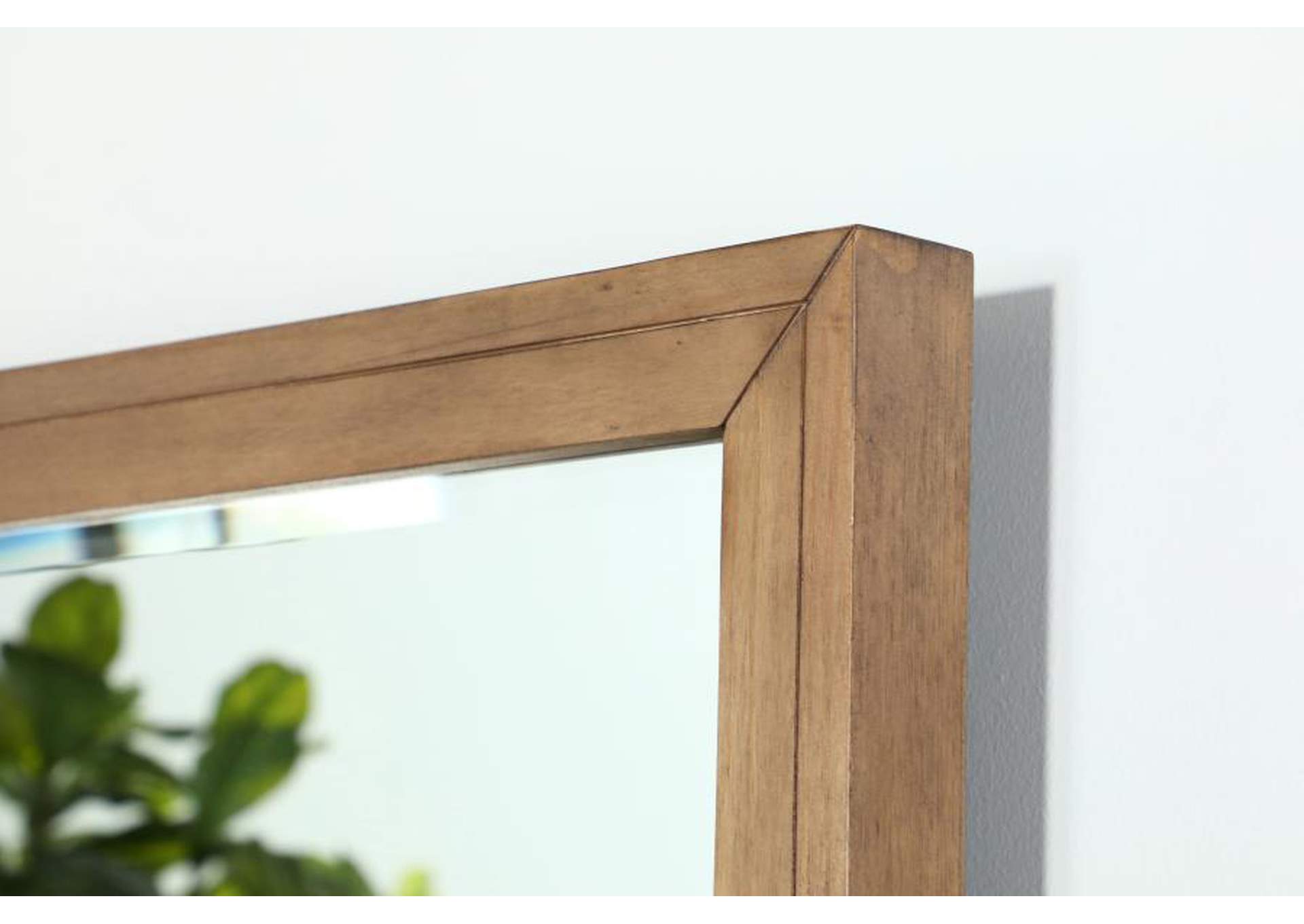 Taylor Rectangular Dresser Mirror Light Honey Brown