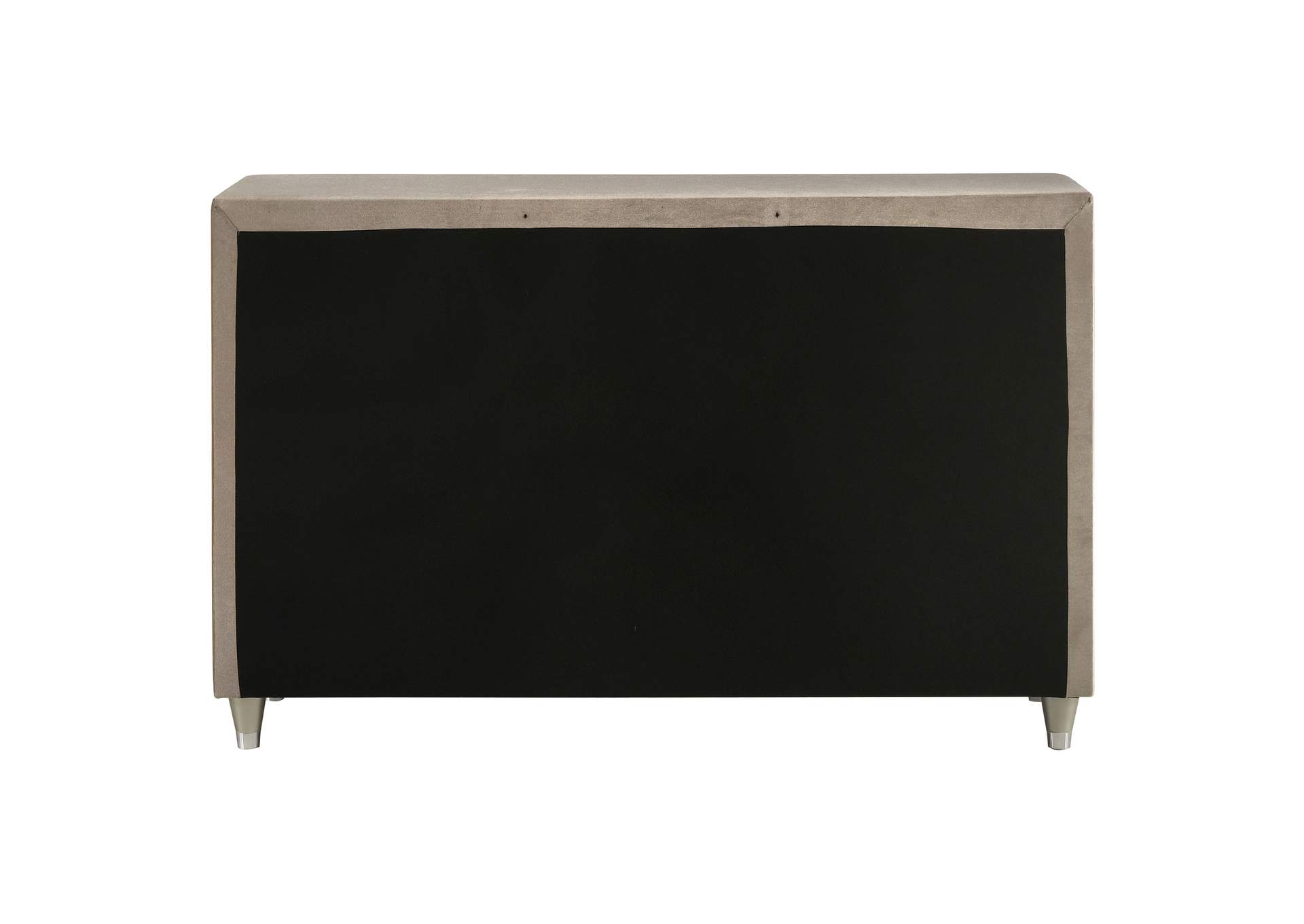 Antonella 7-drawer Upholstered Dresser Ivory and Camel image 8