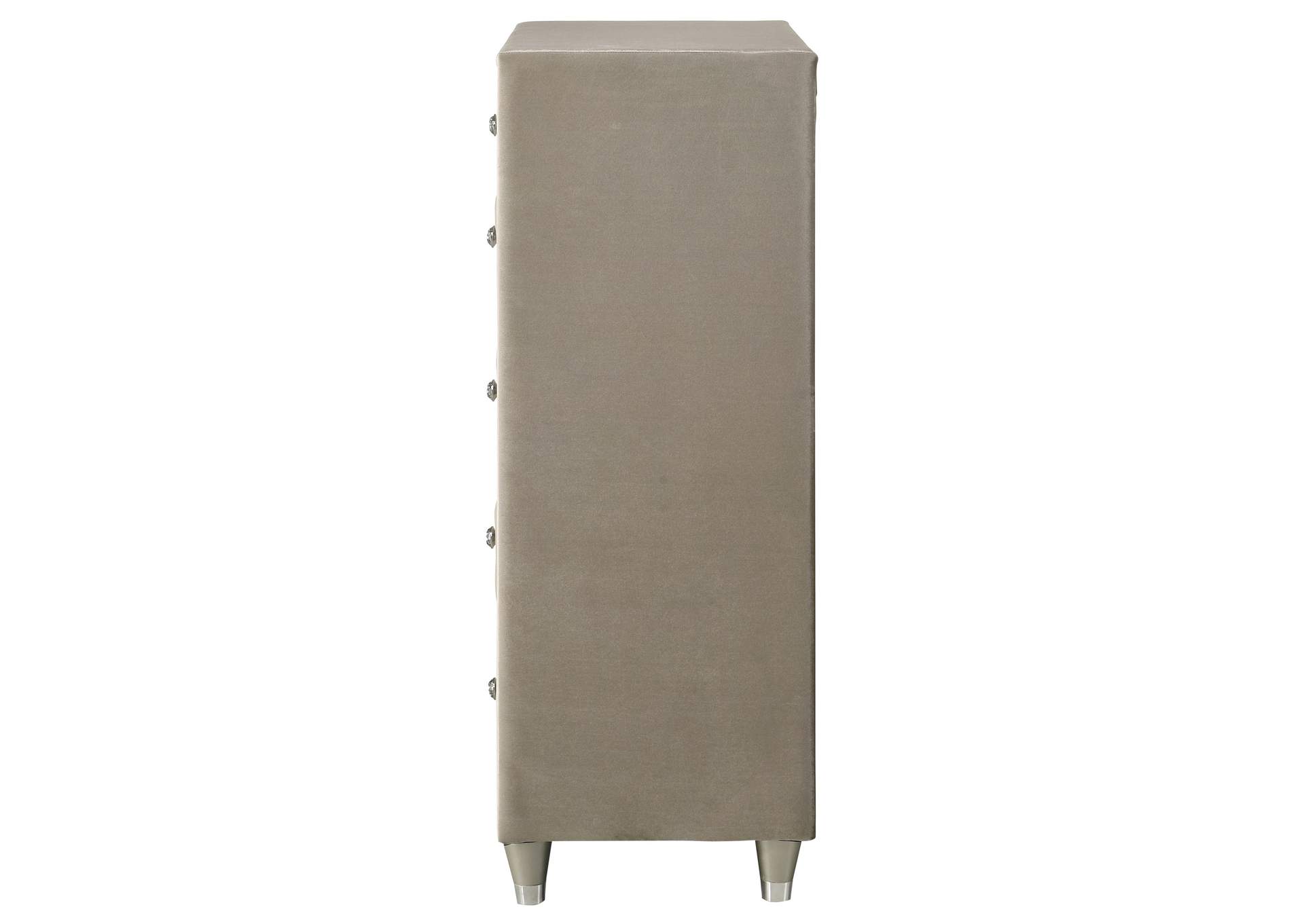 Antonella 5-drawer Bedroom Chest Ivory and Camel image 6