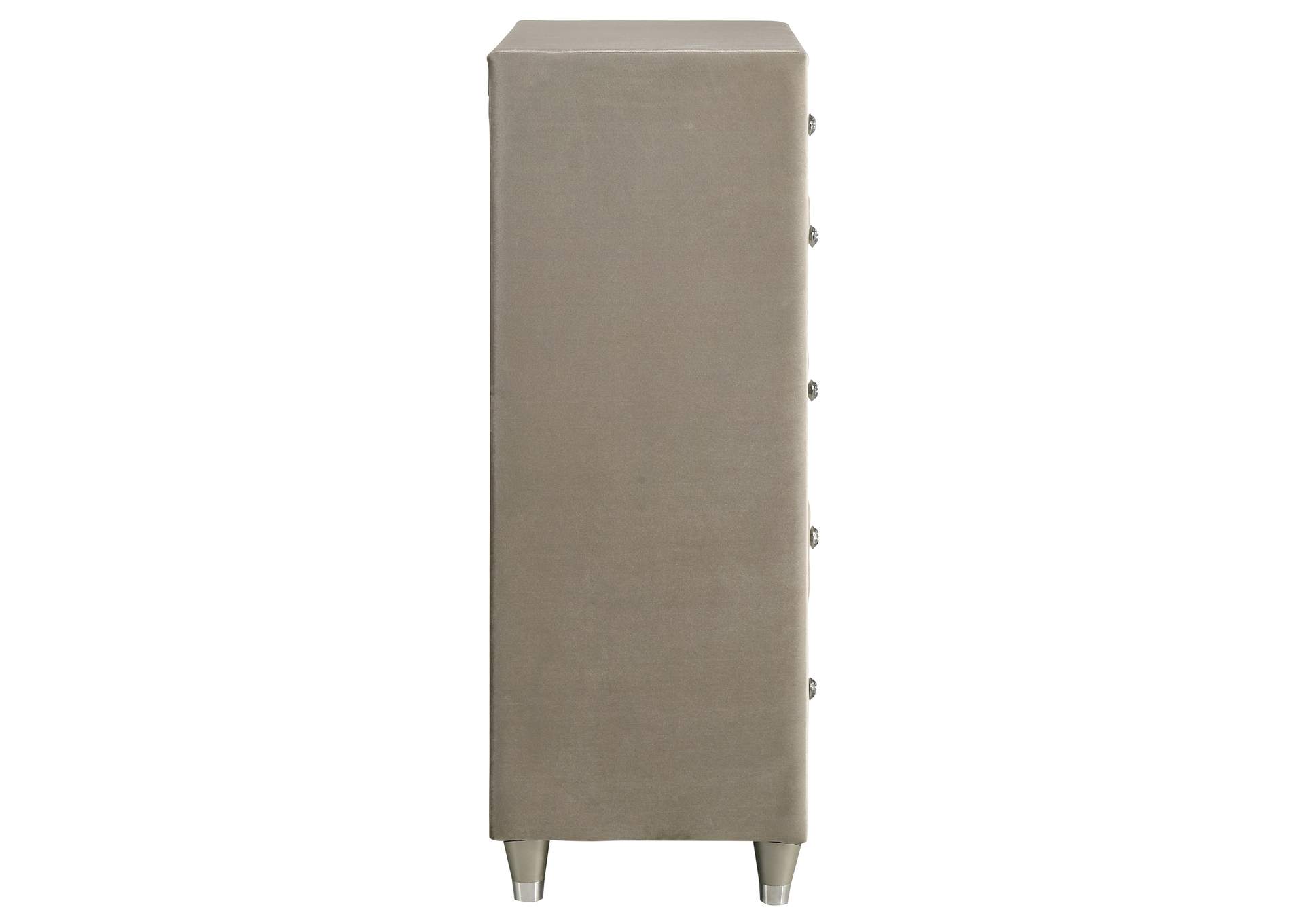 Antonella 5-drawer Bedroom Chest Ivory and Camel image 10