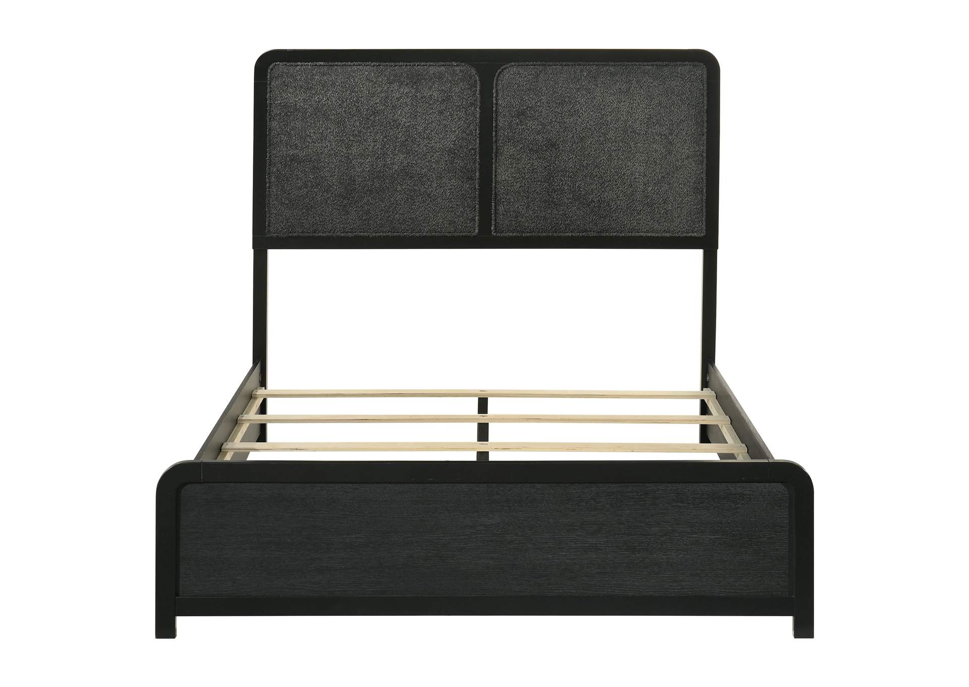 Cavelle 51-inch Upholstered Full Panel Bed Black image 5