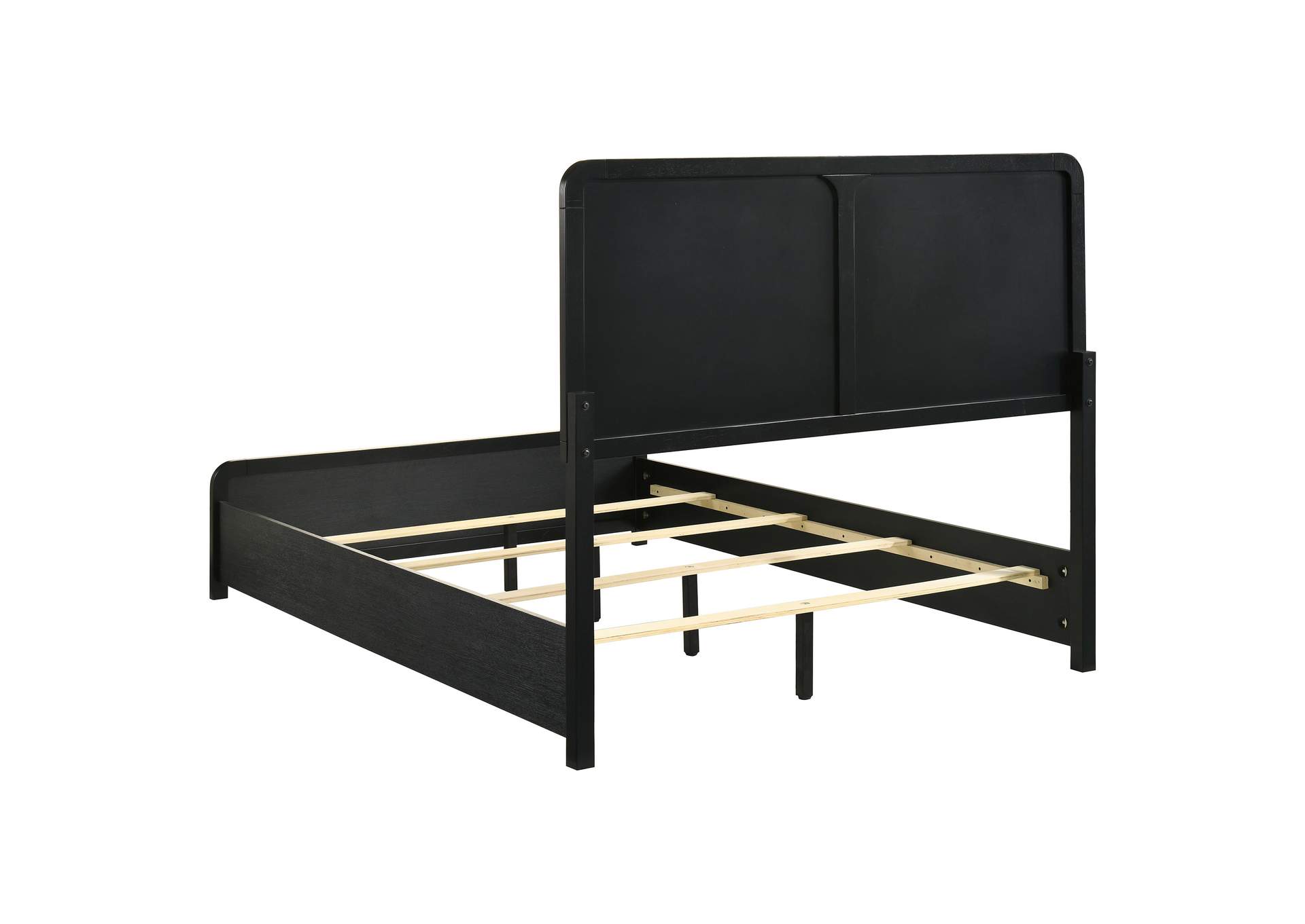 Cavelle 51-inch Upholstered Full Panel Bed Black image 6