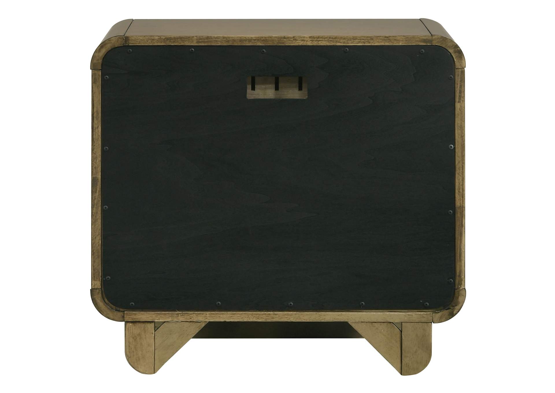 Amsbury 2-drawer Nightstand Bedside Table Nutmeg
