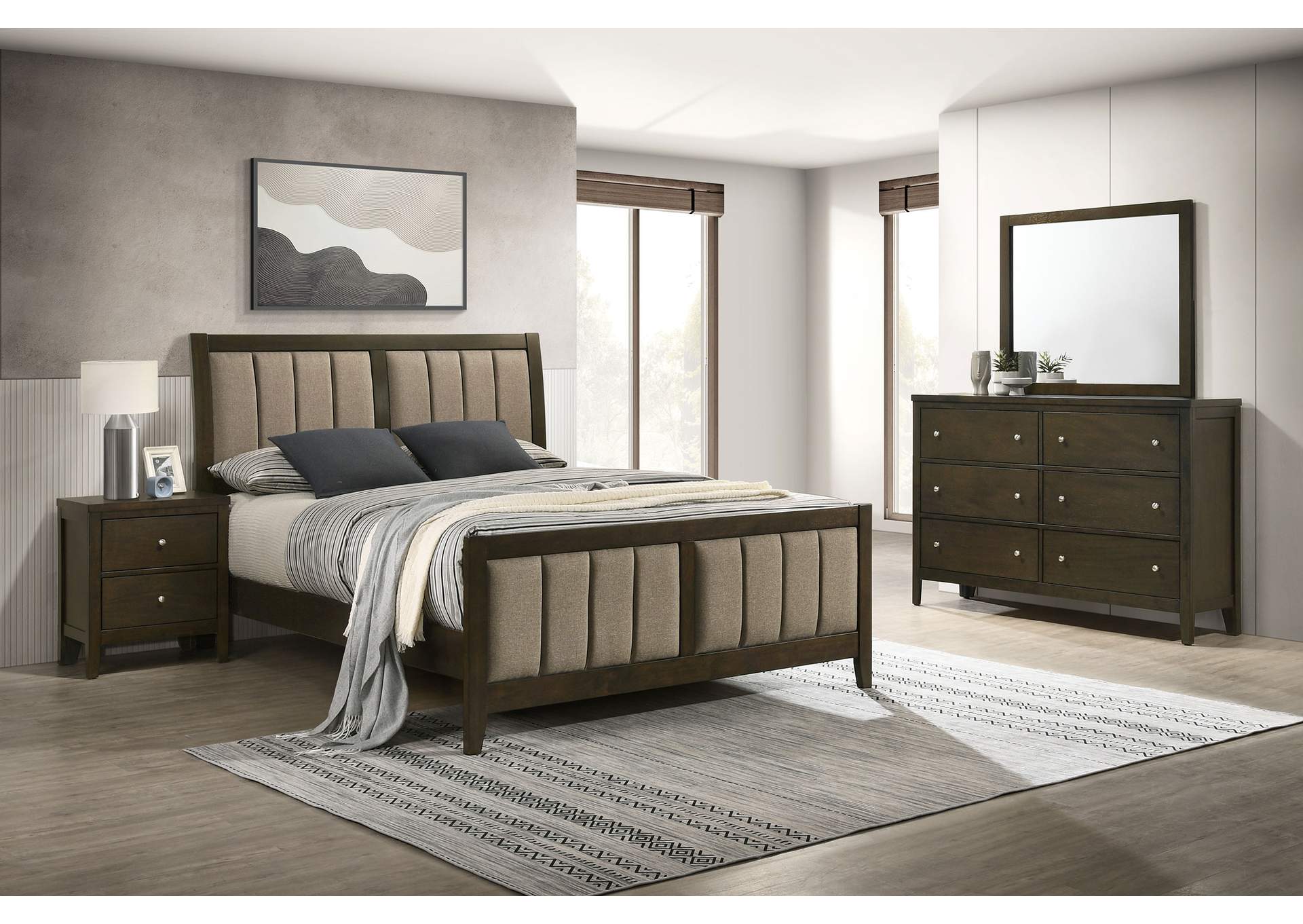 Wilkes 4-piece Queen Bedroom Set Dark Cocoa