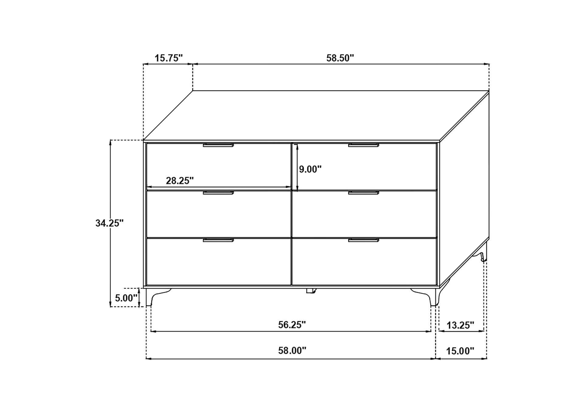 Kendall 4-piece Queen Bedroom Set Black image 7