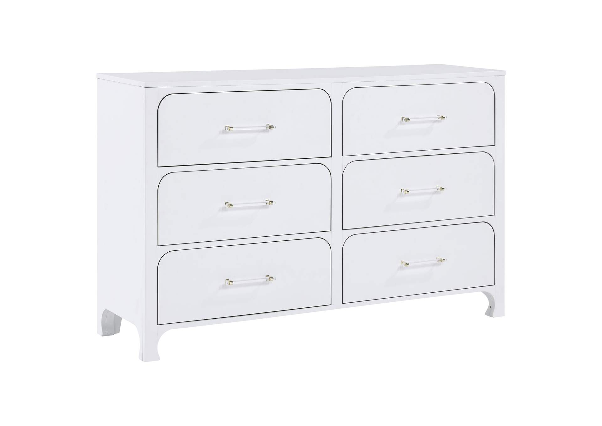 Anastasia 5-piece California King Bedroom Set Pearl White